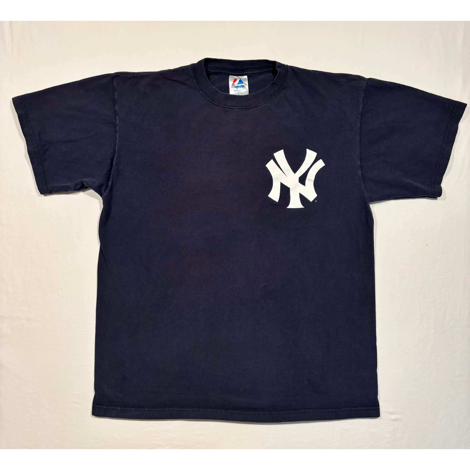 Majestic New York Yankees Robinson Cano 22 Navy Blue MLB T-Shirt Mens XL