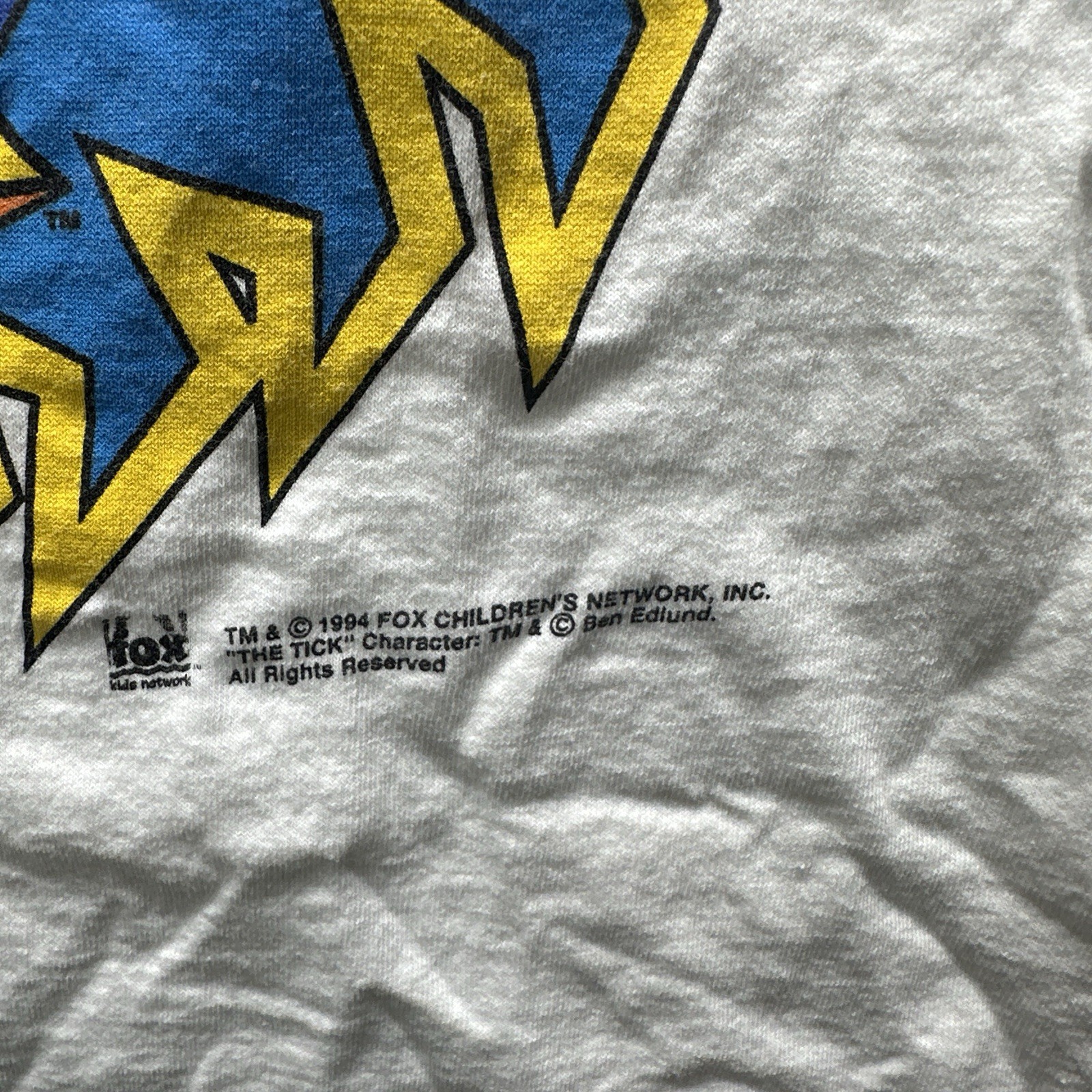 Vintage The Tick Face Graphic Evil Ways Mens Large Single Stitch Double Sided