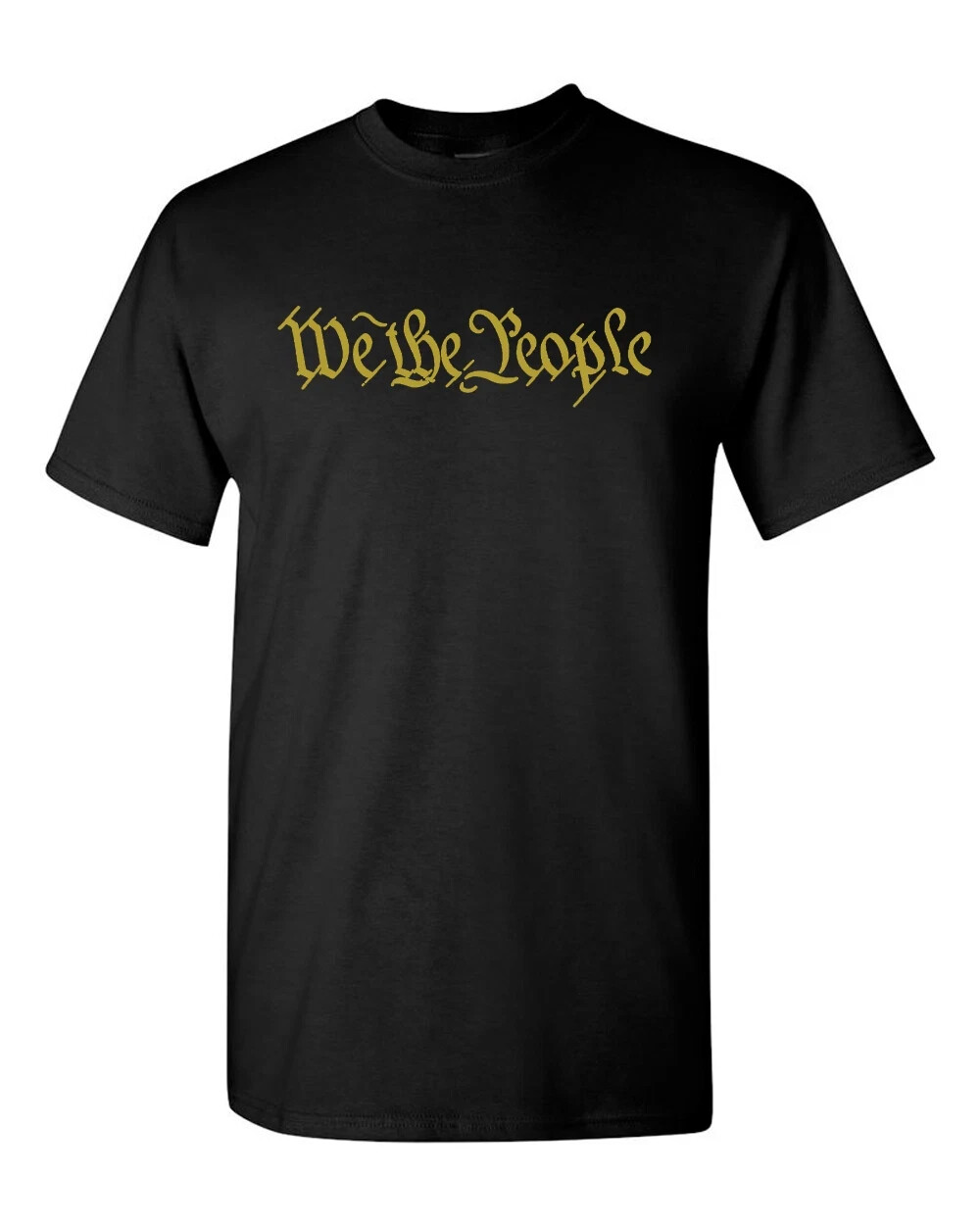 WE THE PEOPLE t shirt tee yellow USA