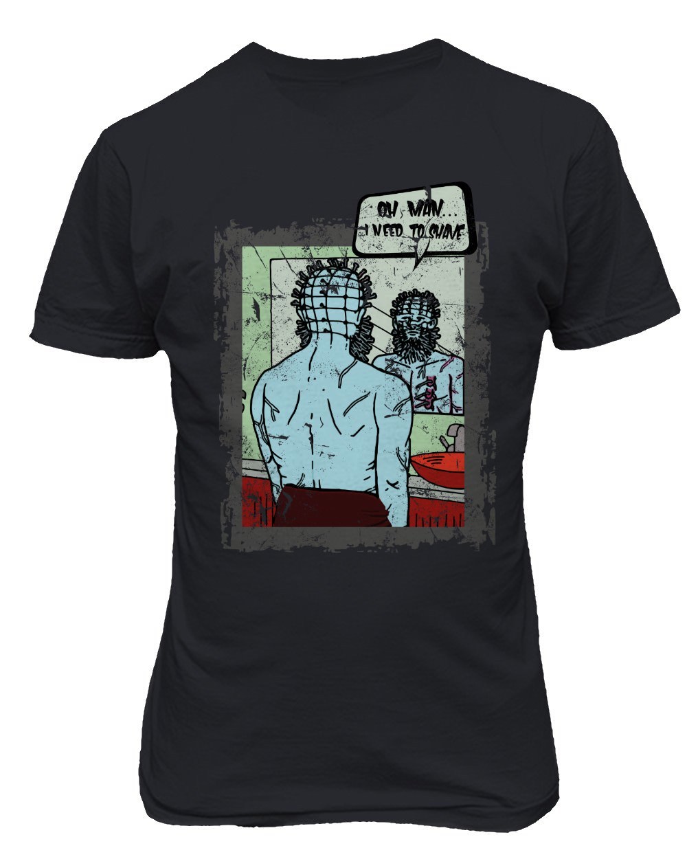 Hellraiser Shirt Pinhead Cenobites Halloween Horror Men’s T-Shirt