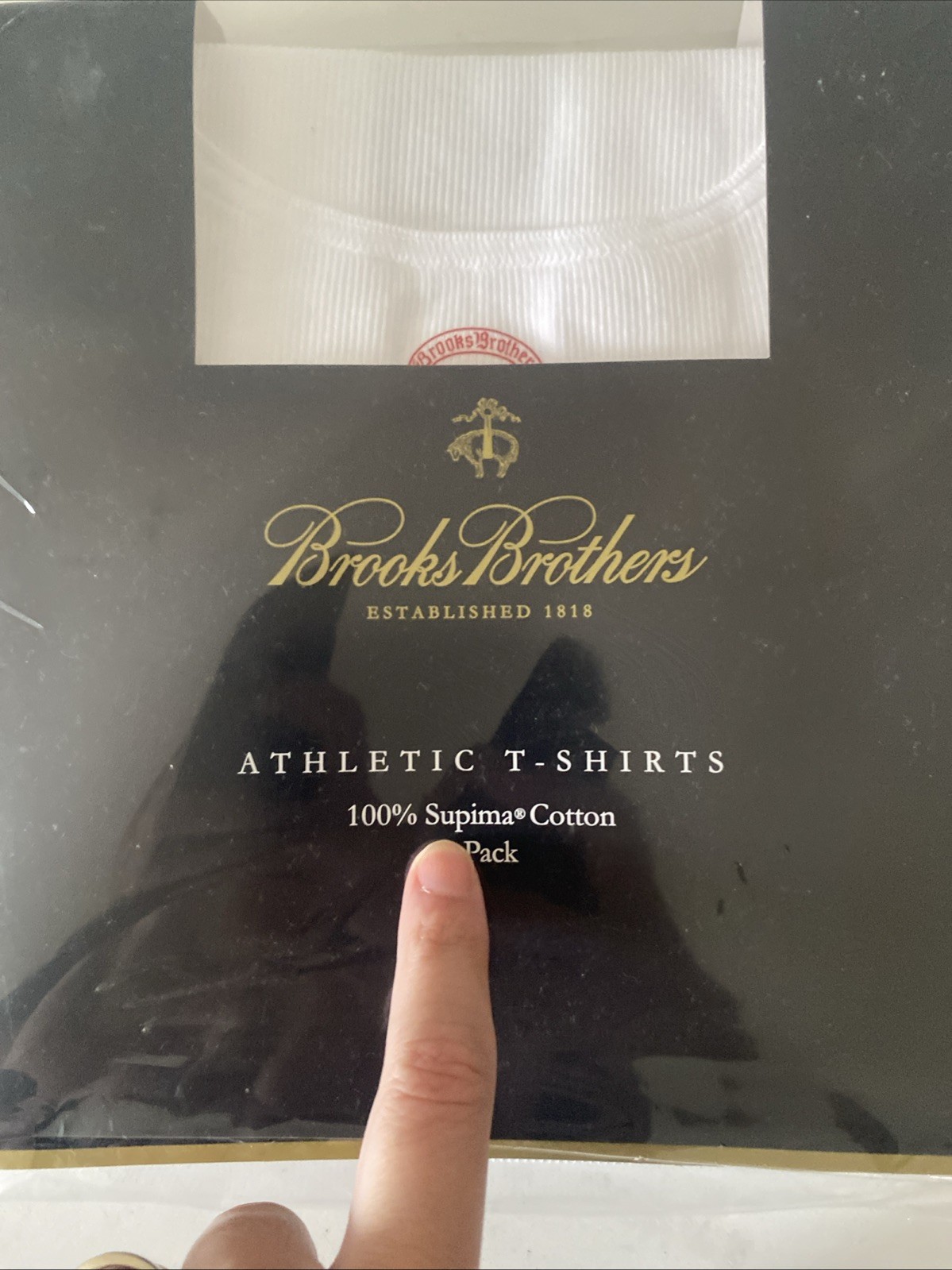Brooks Brothers Athletic Supima Cotton Sleeveless T Shirts 2 Pack Med Ribbed