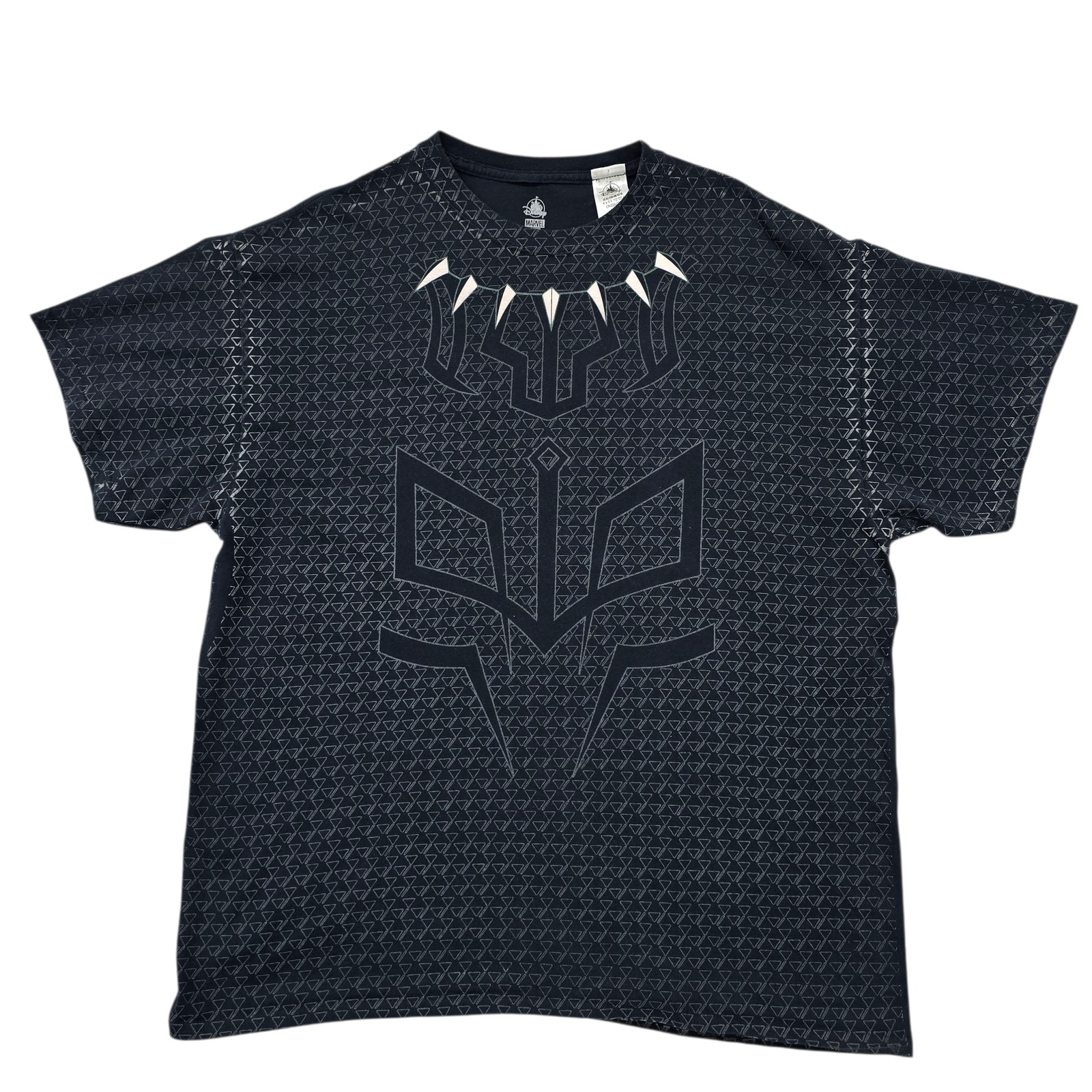 Disney Black Panther Kids XL Black Graphic T-Shirt Marvel