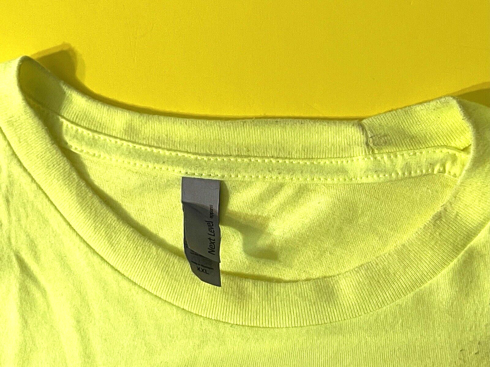 DoorDash Front & Back Food Delivery Driver NEON GREEN Short Sleeve 2XL Shirt
