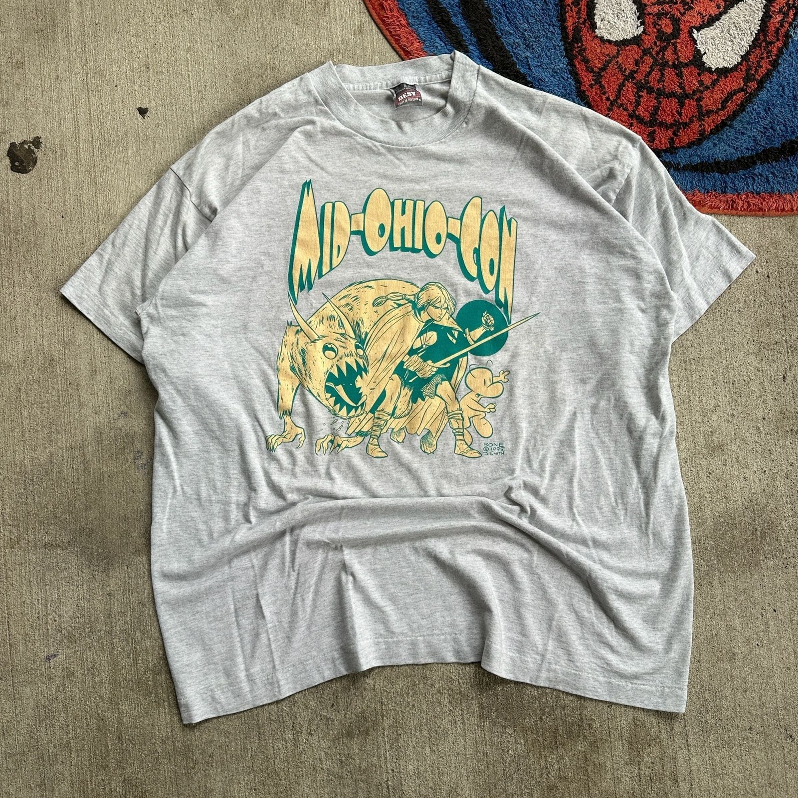 Vintage 1995 Bone Comic Jeff Smith Graphic T-Shirt