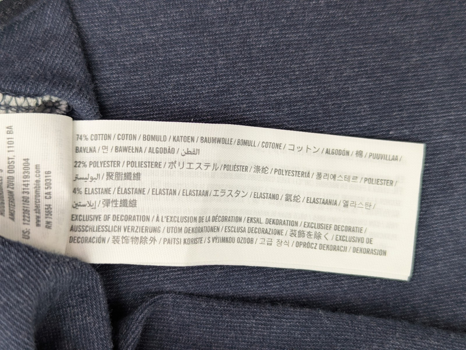 Abercrombie & Fitch 1/4 Zip Lightweight Pullover Shirt Sweater, Men M, Blue EUC