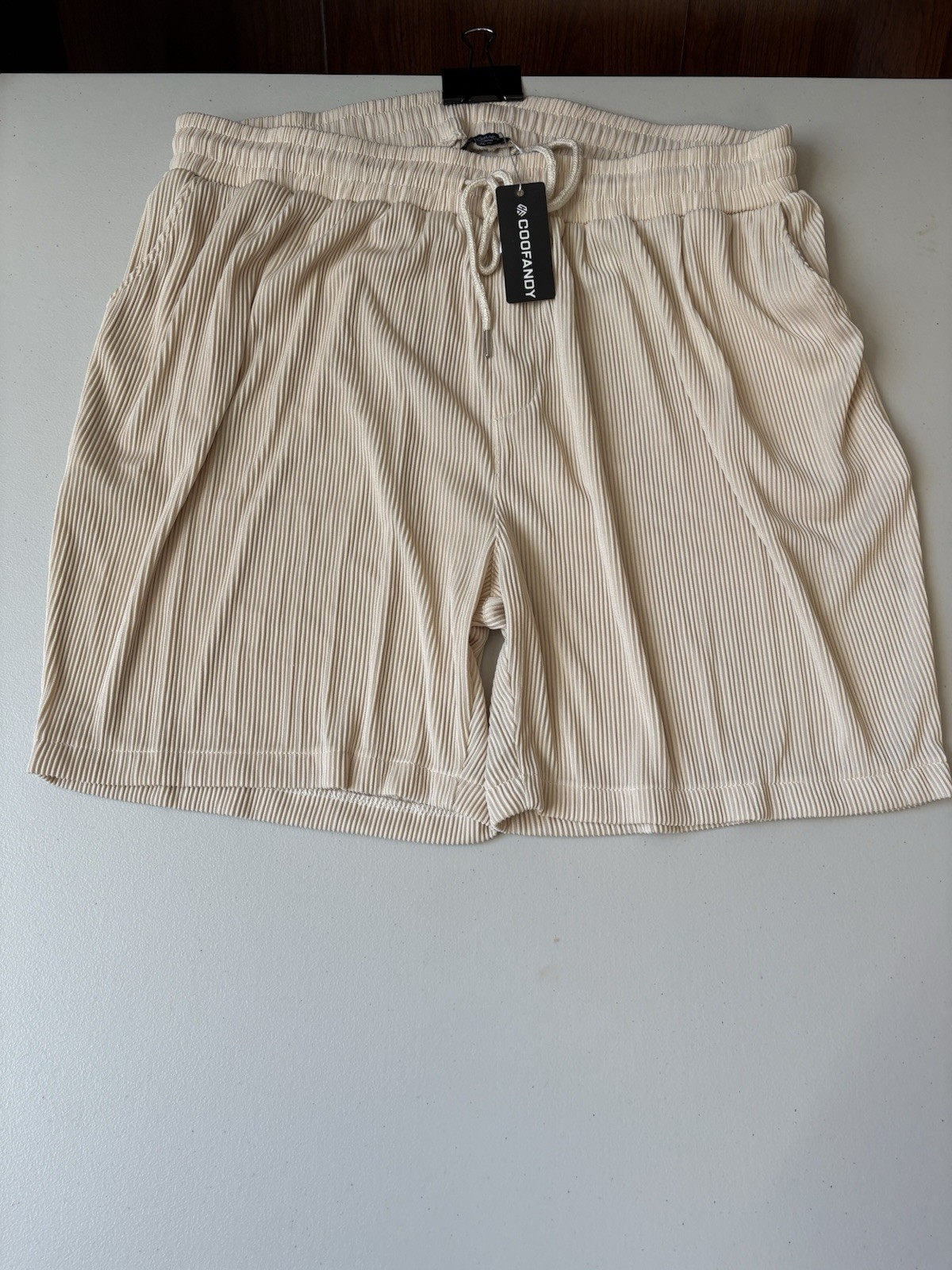 Coofandy Men’s Matching Short Sleeve Shirt And Shorts Set – XXL- New With Tags