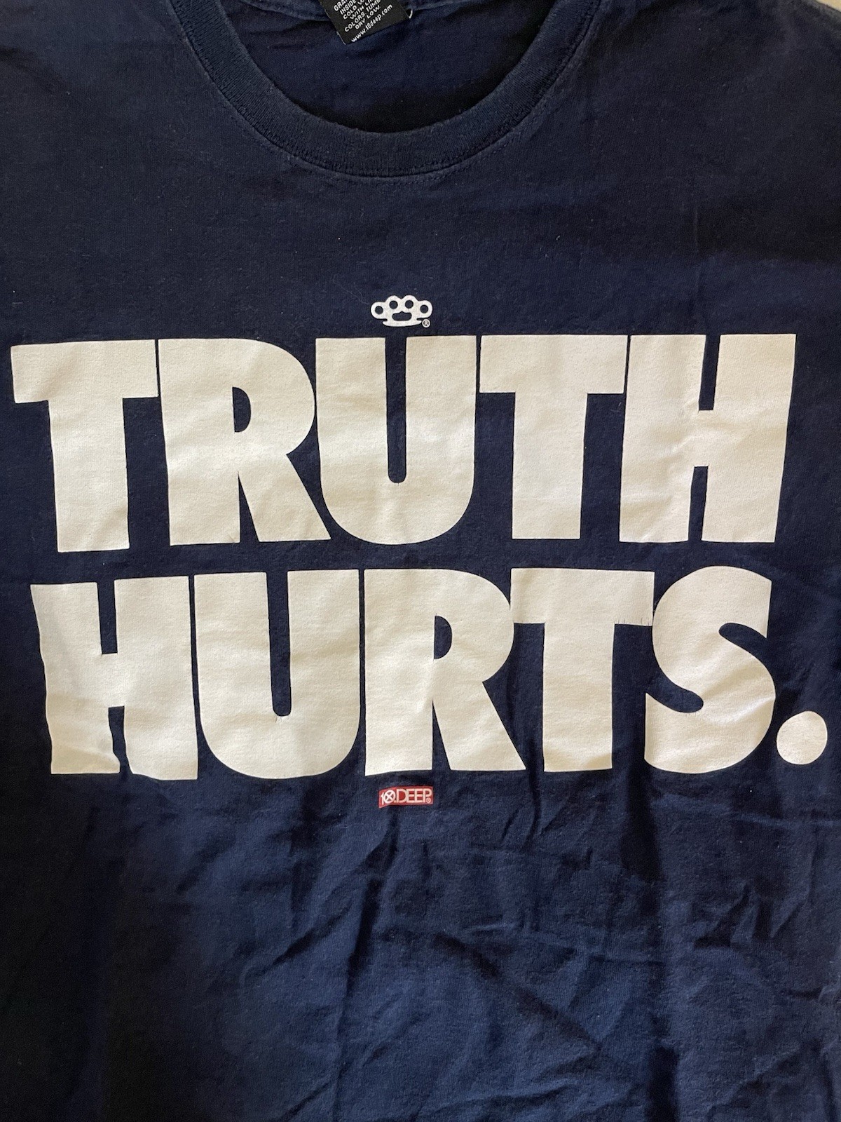 10 Deep Truth Hurts Vintage T Shirt Navy Sz M 100 % Authentic