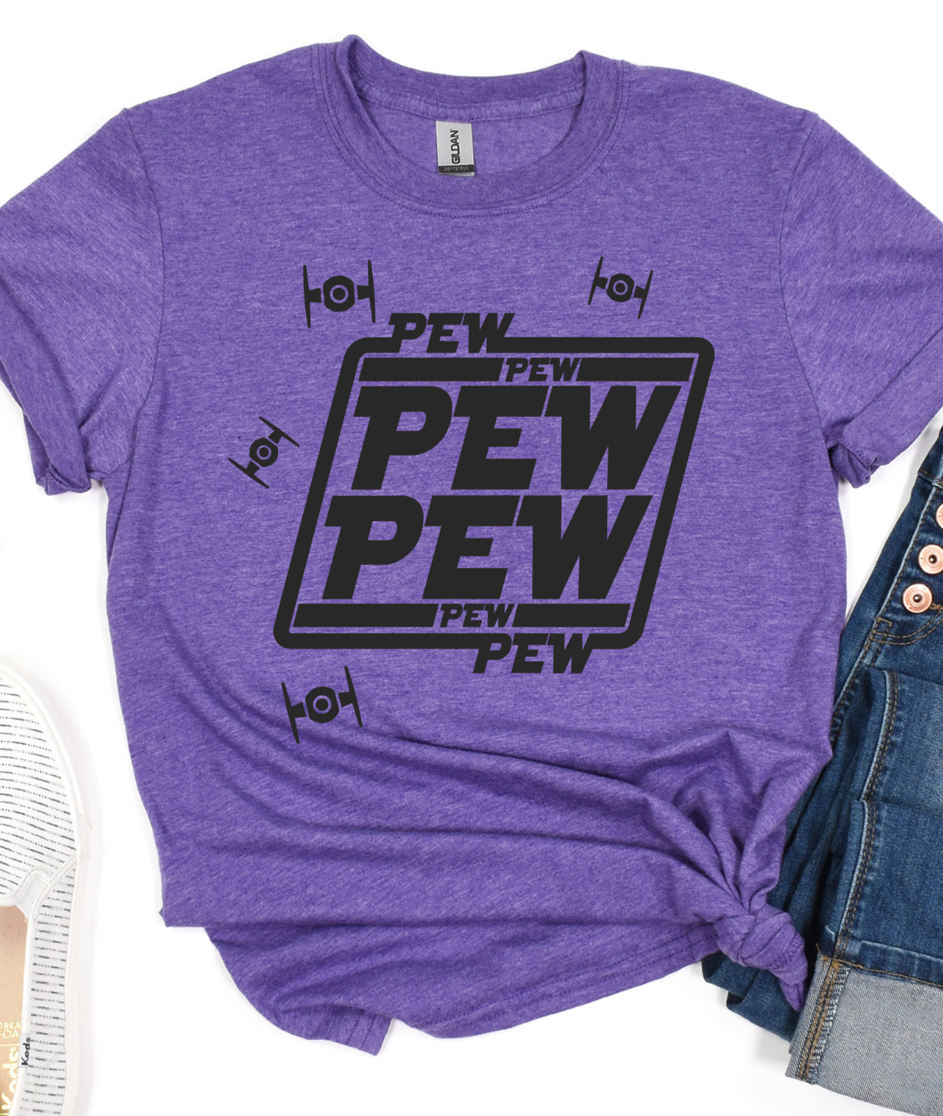 Pew Pew Pew Star Wars Vader Funny Graphic Novelty Jedi Tee Shirt T-shirt