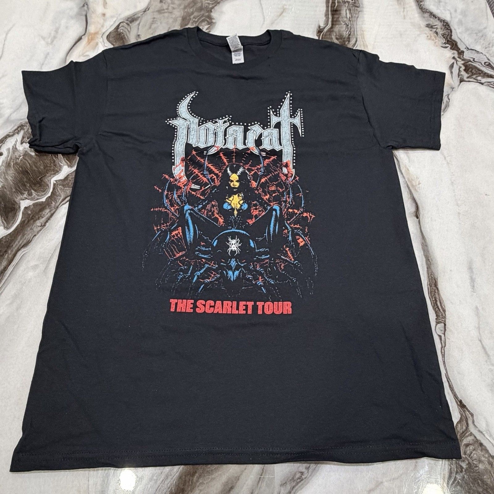 Official Doja Cat “The Scarlet Tour” Spider Graphic T-Shirt Size M