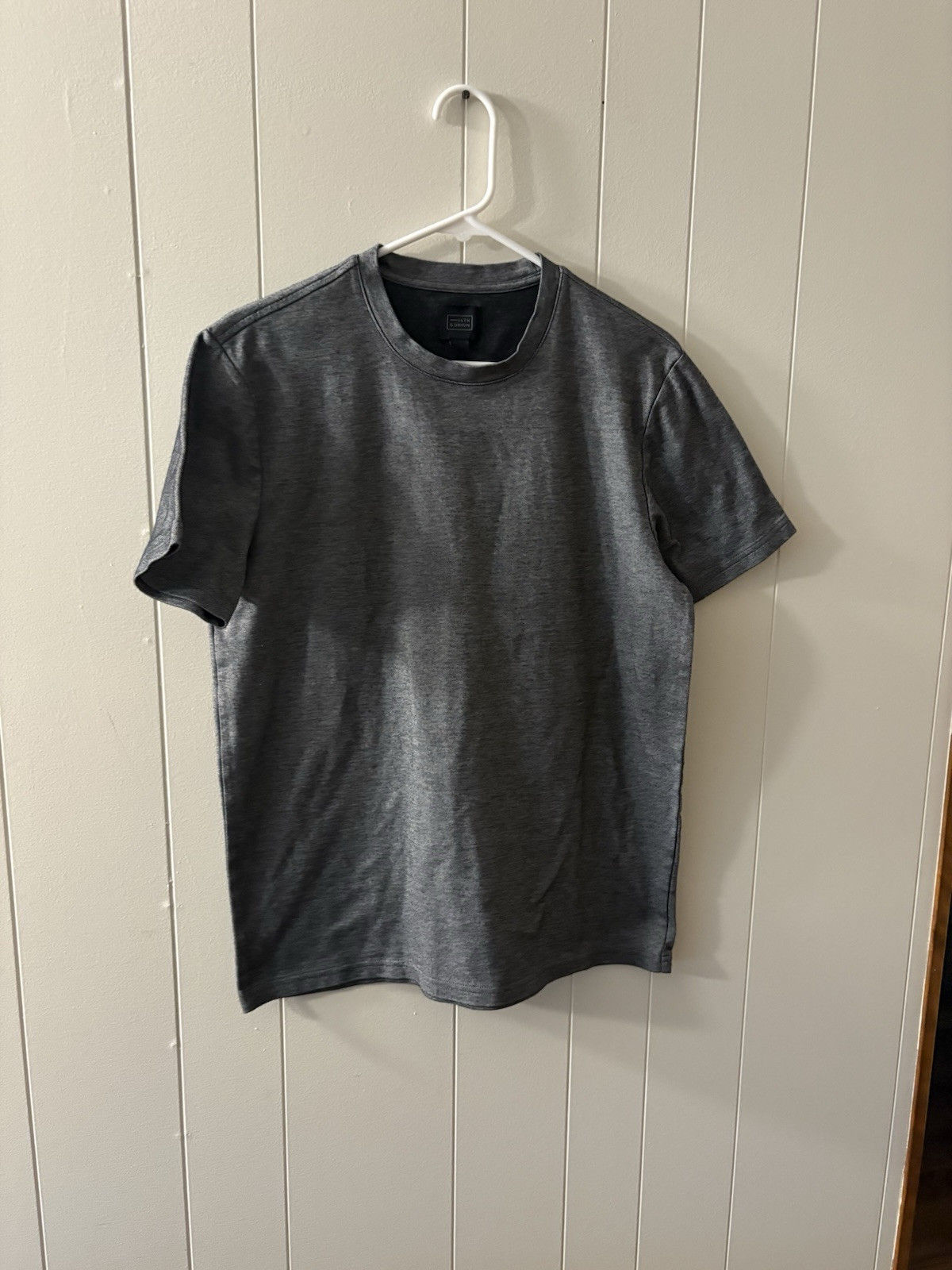 14th & Union Men’s Medium Grey Short Sleeve Top EUC Business Casual Y6