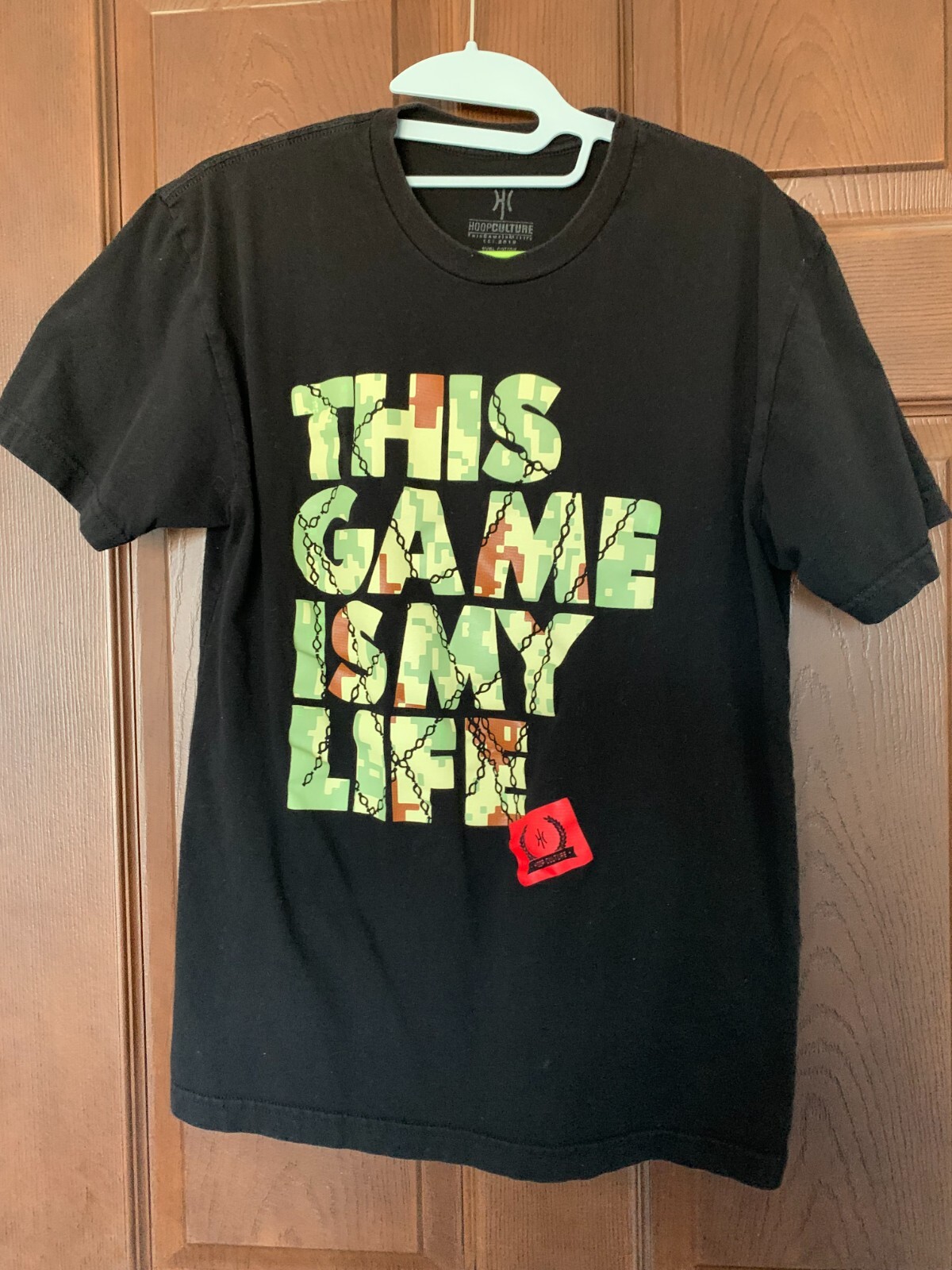 Hoop Culture Men’s Black Shirt “This Game is my Life” sz S