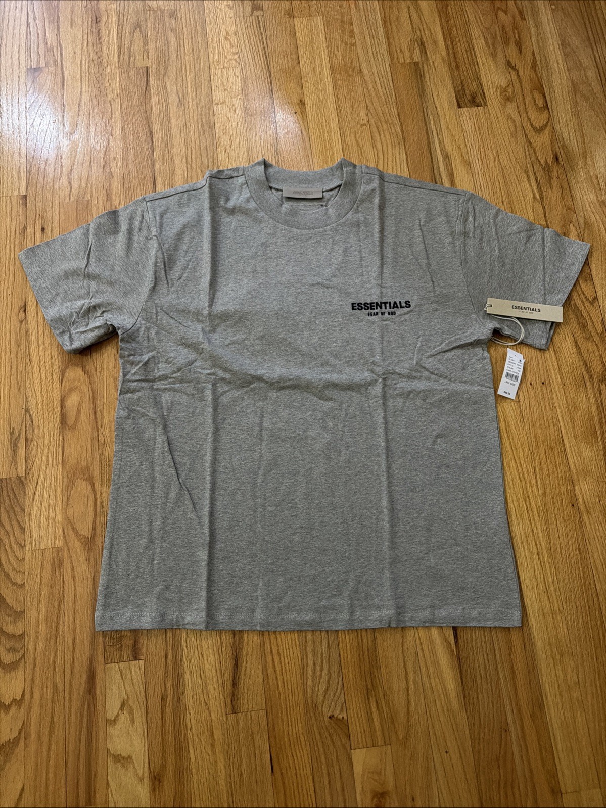 Fear of Gods Essential T-Shirt Dark Oatmeal Men’s Size Large