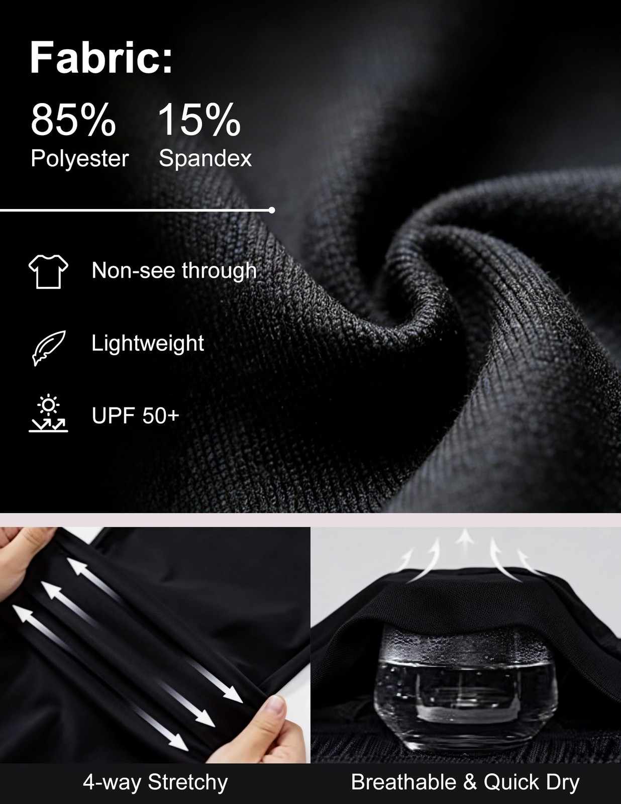 4 Pack Men’s Compression Shirts Short Sleeve Cool Dry Workout TShirt Undershi…