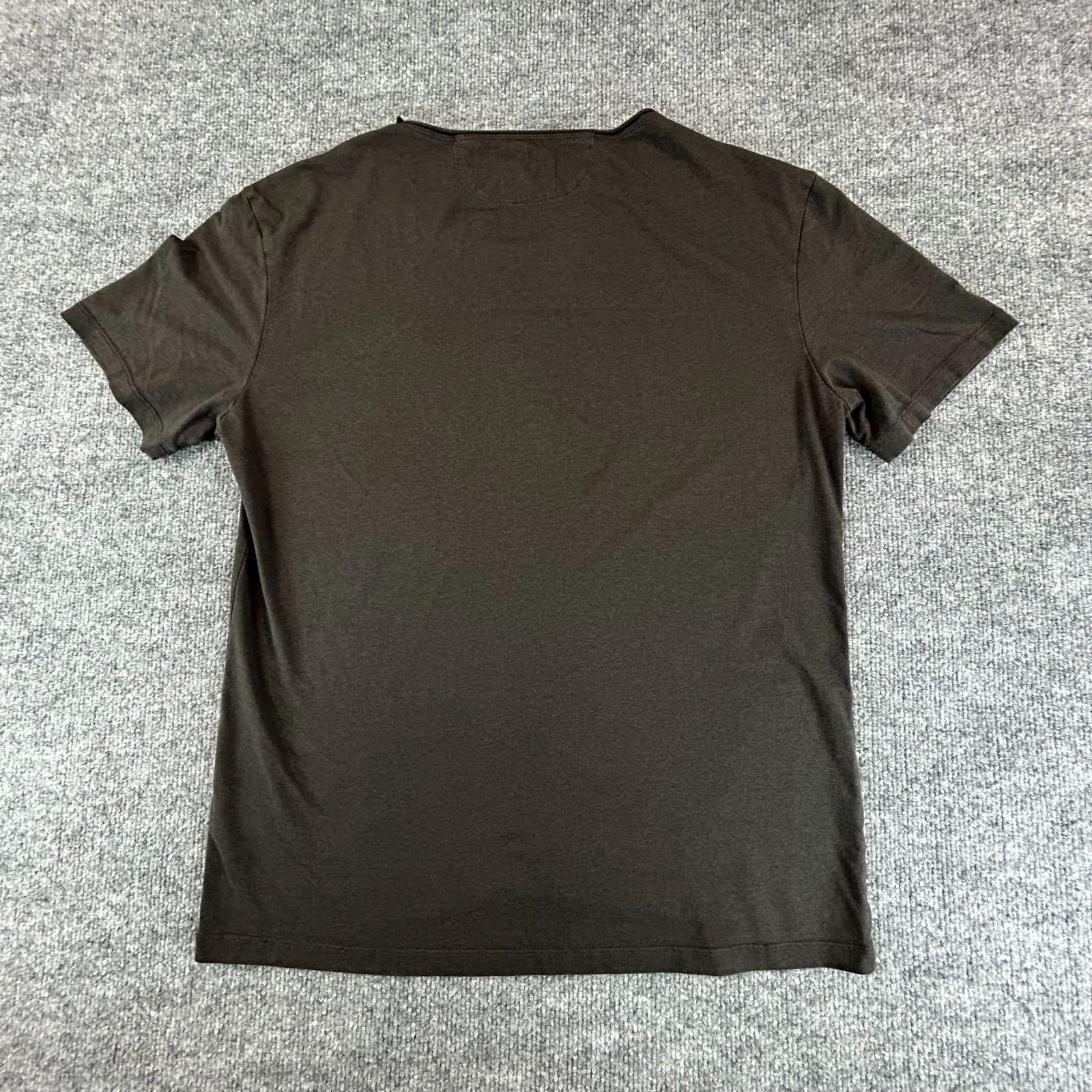 Weston Jon Boucher Shirt Mens Large Brown Tee Lightweight Stretch Solid Luxury
