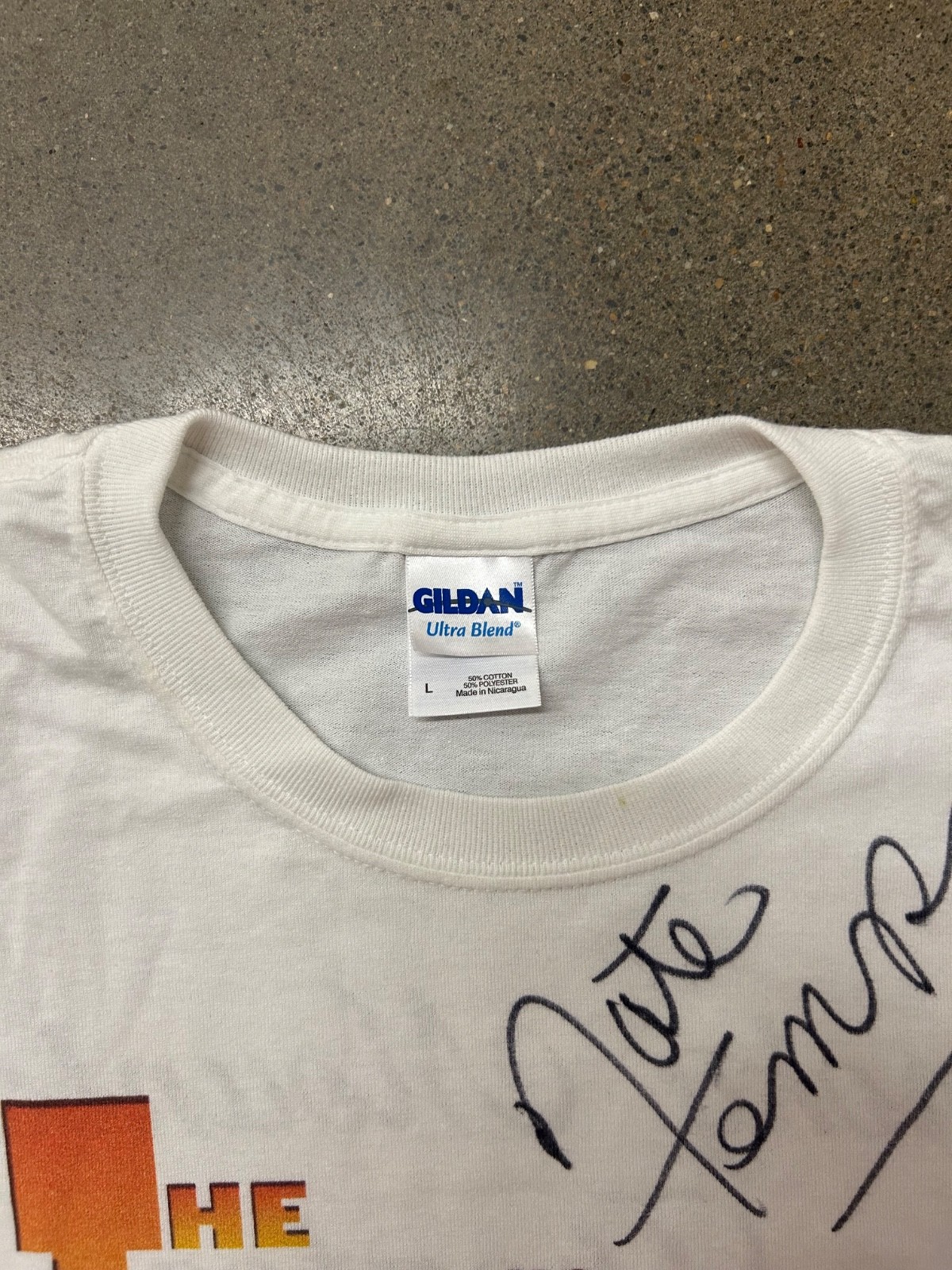 Vintage 00s The Temptations Tribute Signed Mens Band Music Shirt White Large