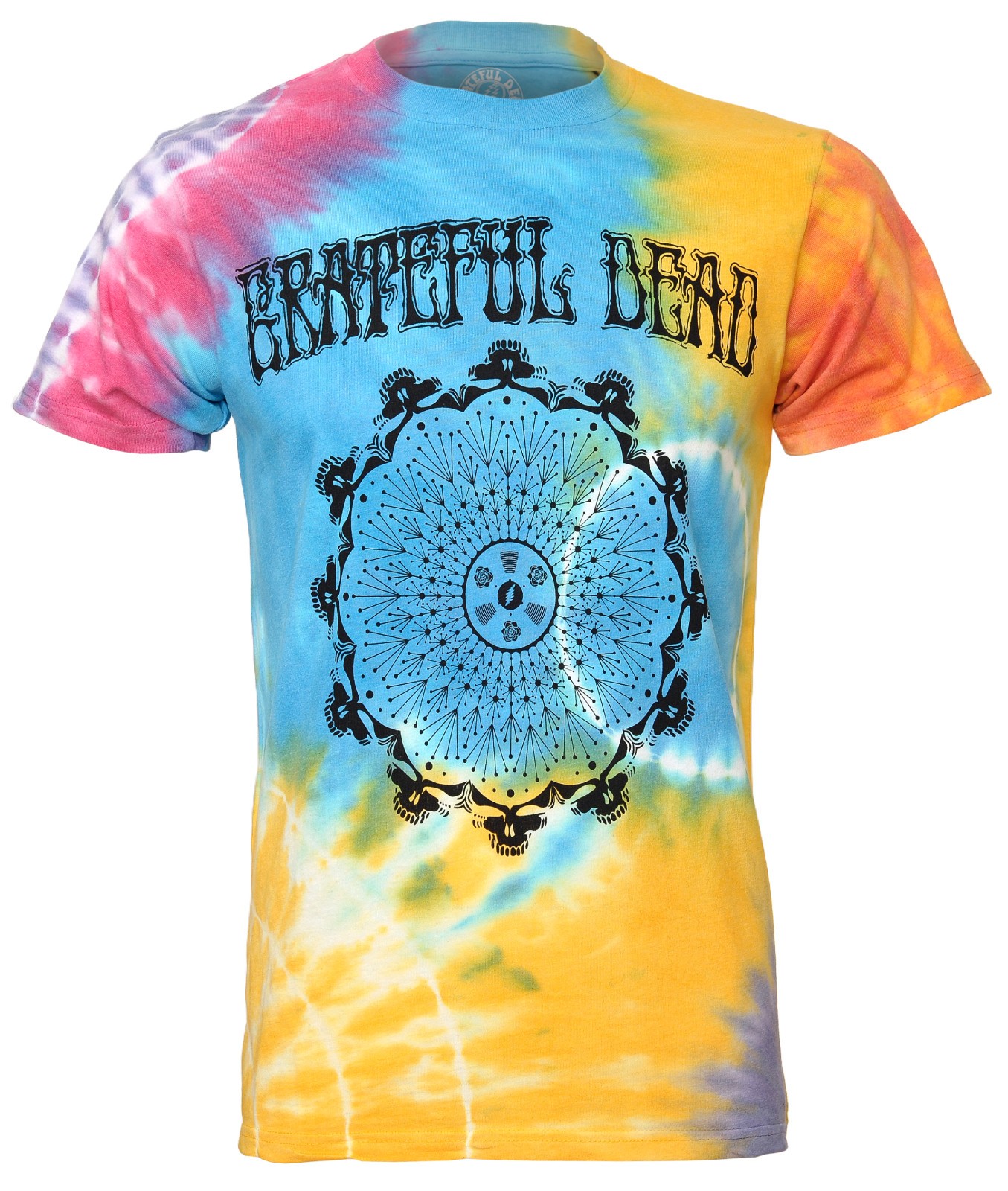 Official Grateful Dead T Shirt 1977 Tour Multicoloured Tie Dye New S M XL