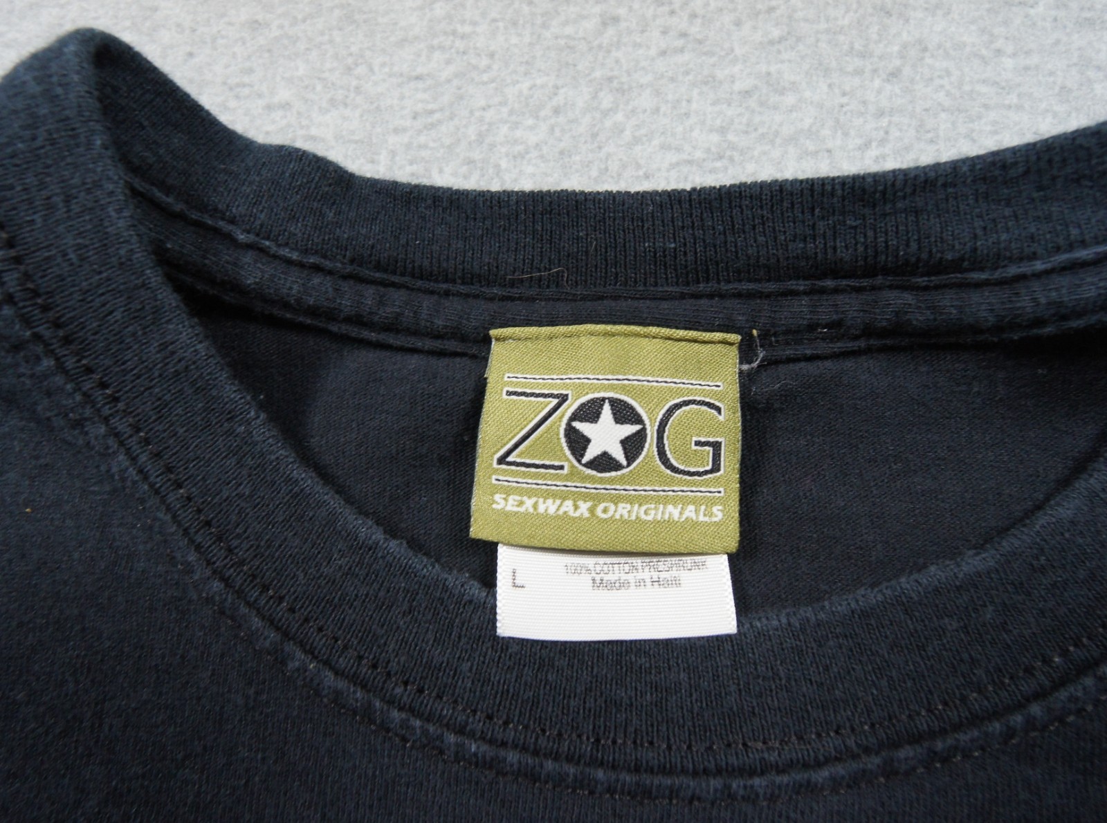 Vintage Zog Sex Wax Shirt Mens Large Black Graphic Surf Skate Streetwear Y2K