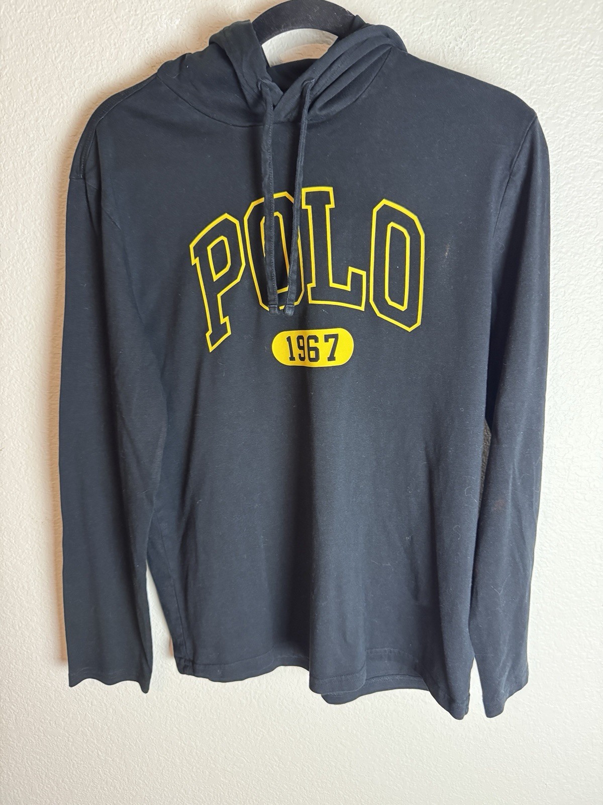 Polo Ralph Lauren Men’s Cotton Hooded T-Shirt Black Size Small