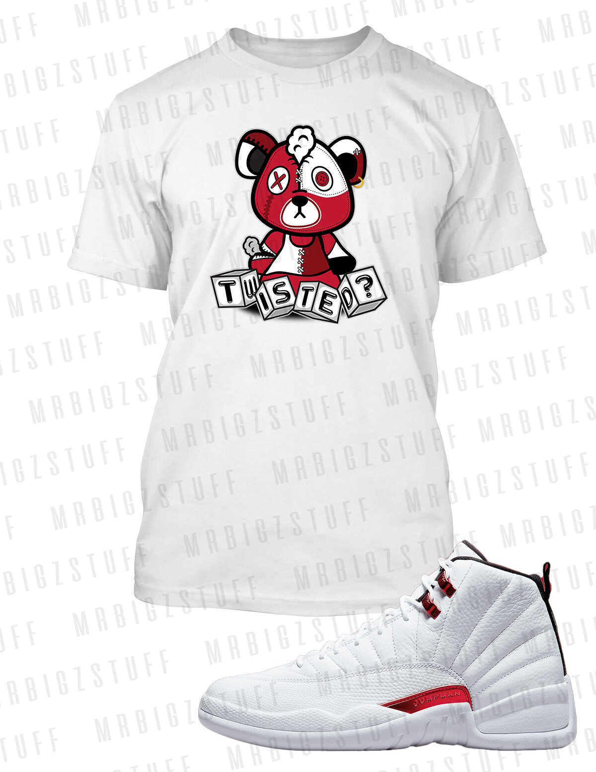 Twisted Bear Hip Hop Sneaker Tee Shirt Street Wear Religious Tee J12 Twist