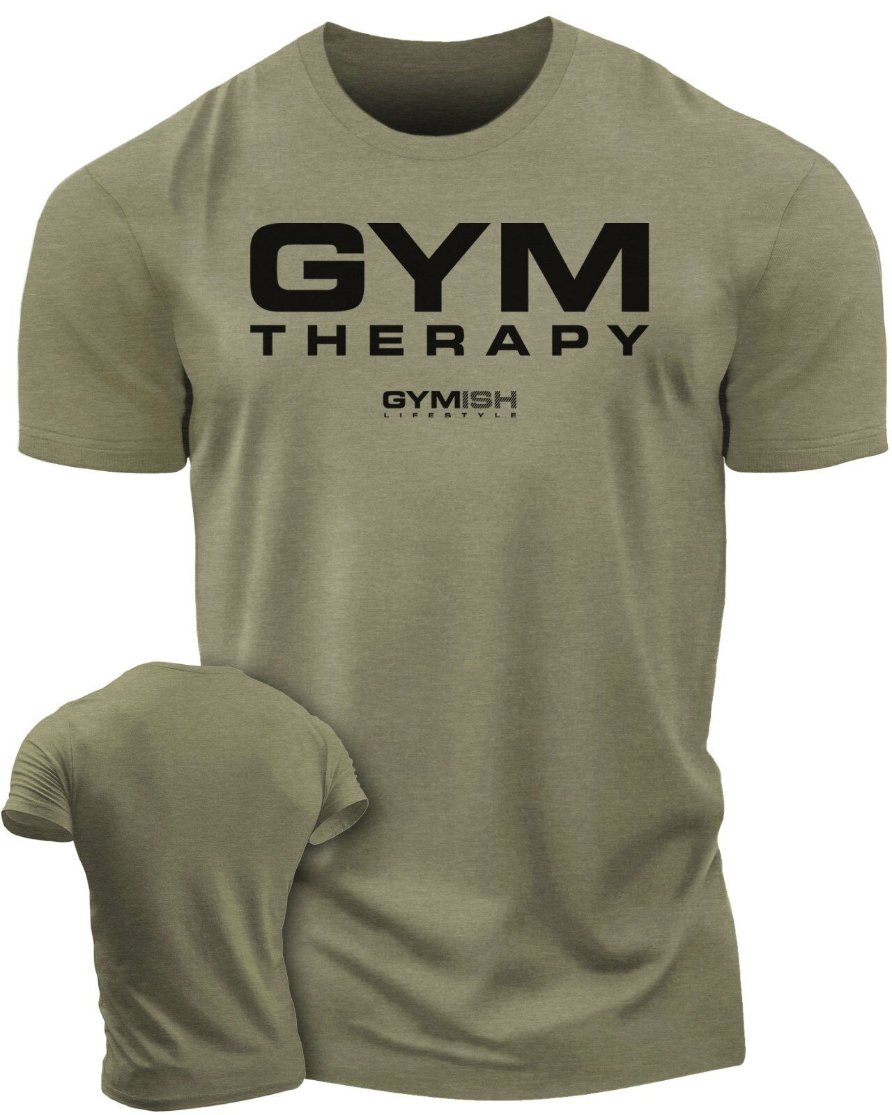 055. Gym Therapy Funny Workout Gym T-Shirt for Men