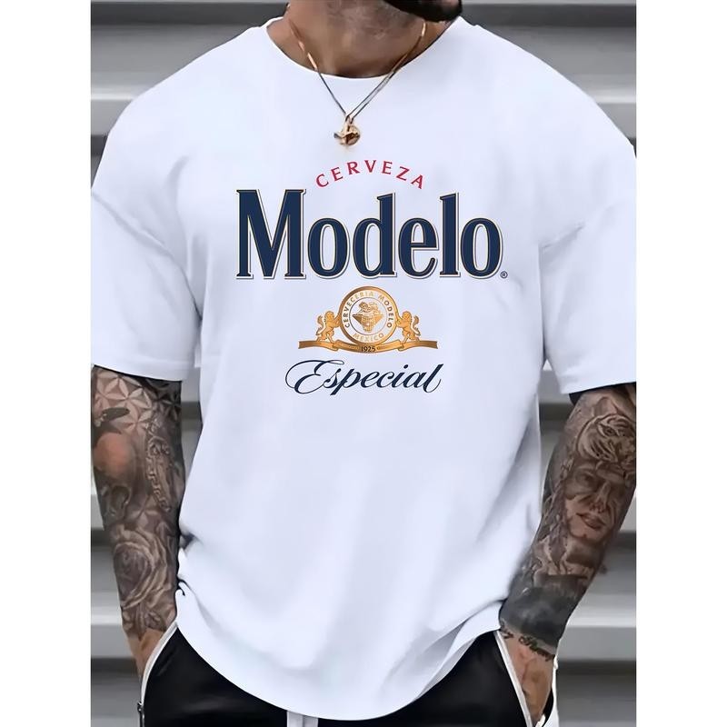 100% Cotton Modelo Men’S Premium Cotton T-Shirt – Casual Crew Neck Short Sleeve,