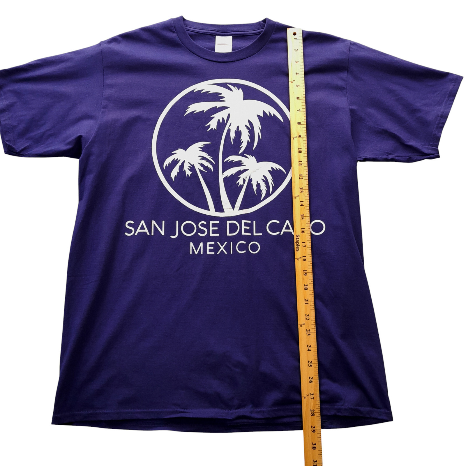 Port&Co. t-shirt Men C42/blue+ white graphic print ”San Jose Del Cabo”/Cotton