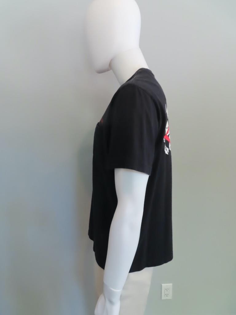 Chrome Hearts Black/Multicolor Lips Graphic Mens T-Shirt Size L