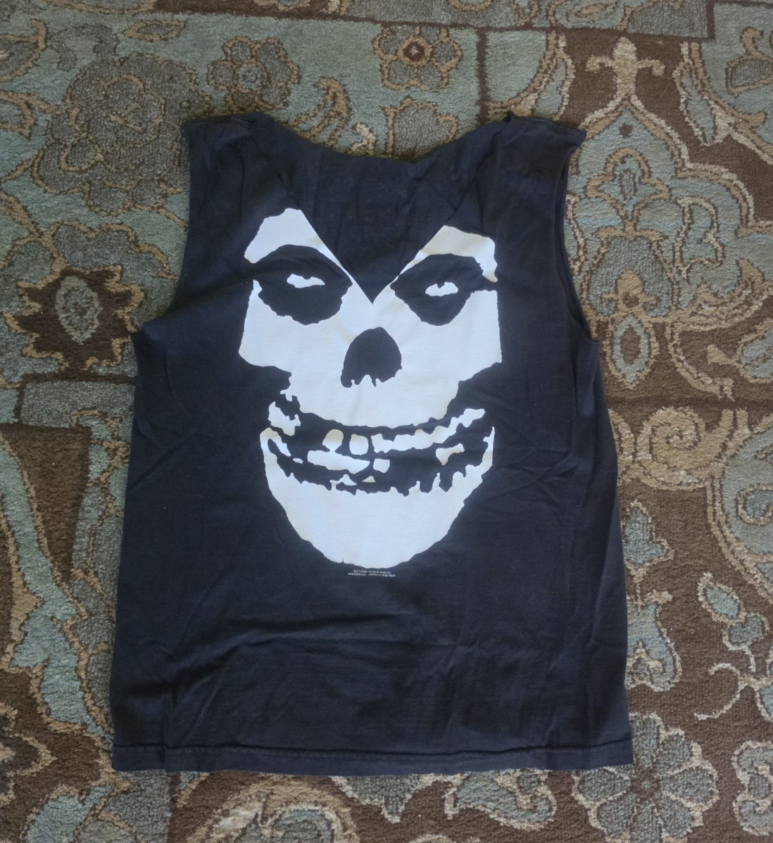 VTG Y2K DIY Misfits Cutt Off Shirt: Crust Punk Metal MOTO Thrashed Goth