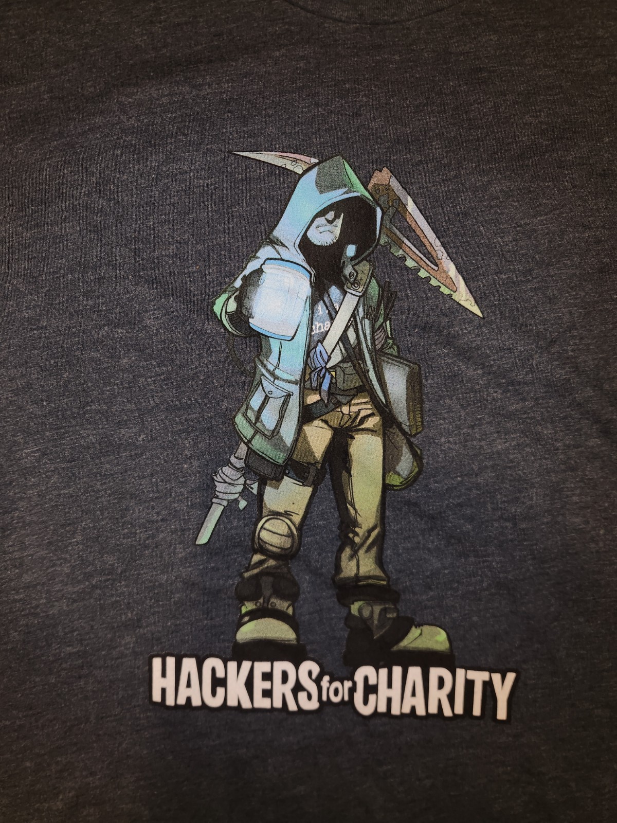 DEFCON 26 T-shirt Size L 2018 Las Vegas Hackers For Charity BlackHat