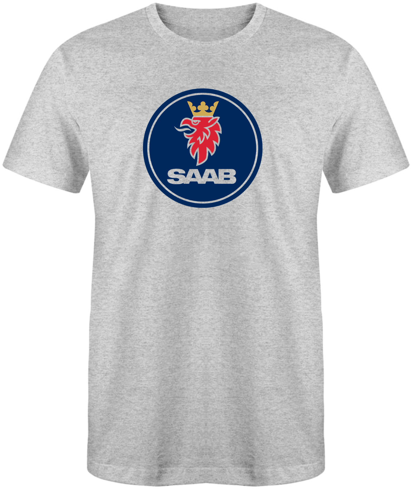 SAAB Vintage Car Logo Light Grey 50/50 T-Shirt – Sizes S-XL