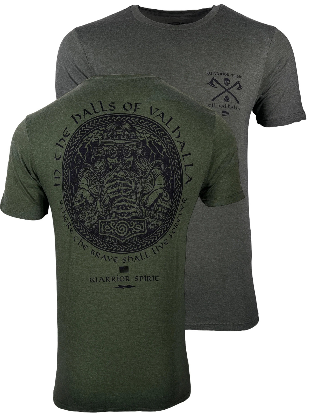 Howitzer Style Men’s T-Shirt Valhalla Warrior Military Grunt MFG