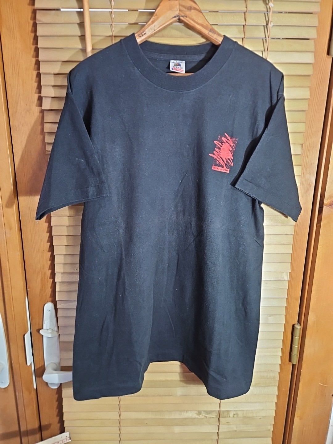 Vintage 90s FOTL Single Stitch Black Tee T Shirt Unknown Band Obscure Large