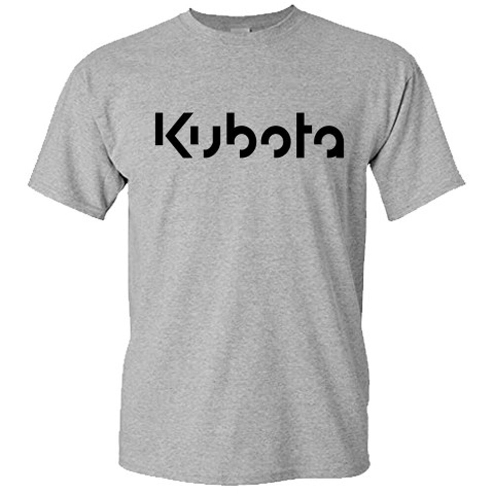 Kubota Tractor Company Logo Men’s Grey T-Shirt Size S-5XL