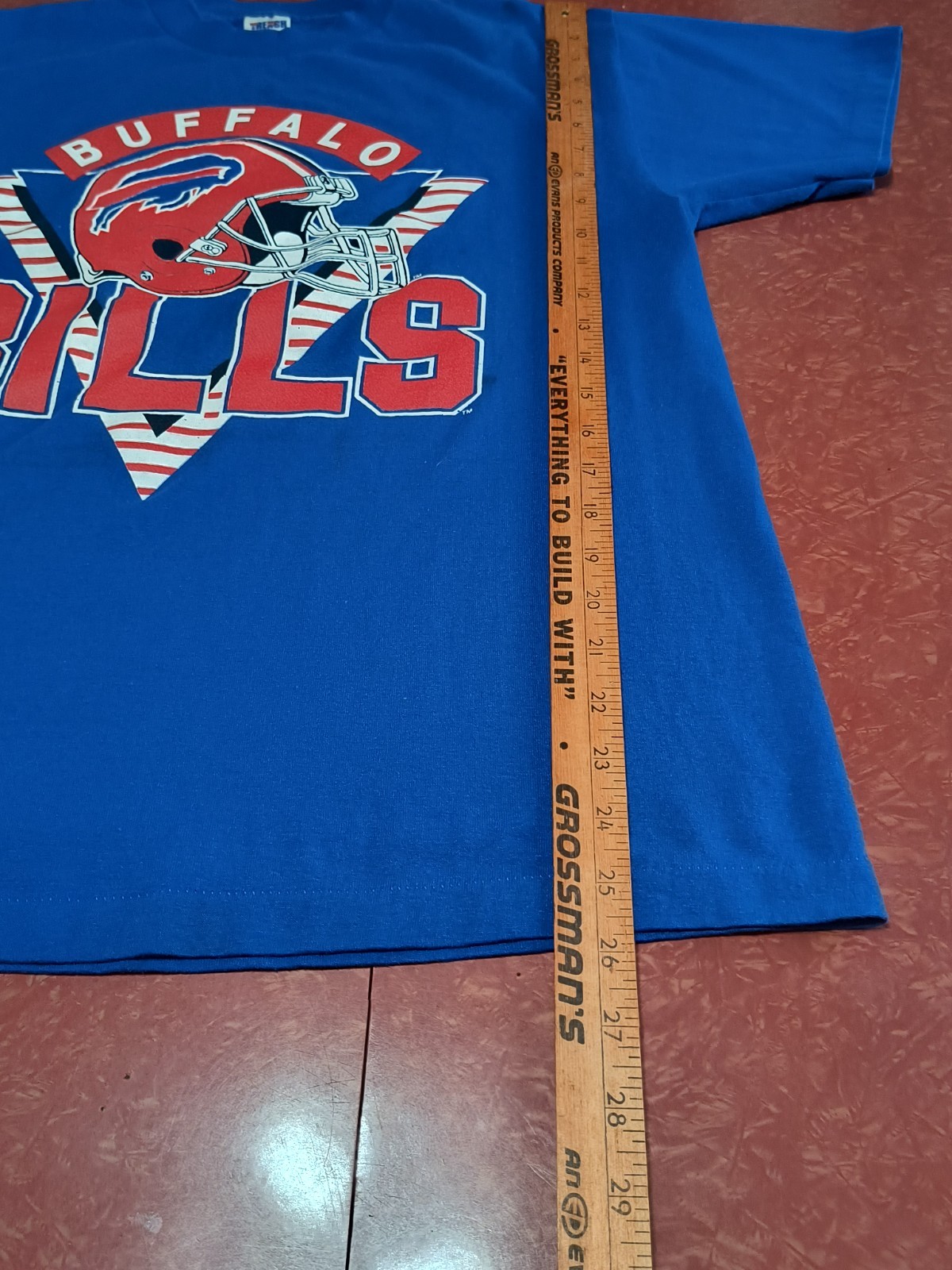 Buffalo Bill’s Blue Short Sleeve T-Shirt Men’s Large (42-44) Trench USA VTG