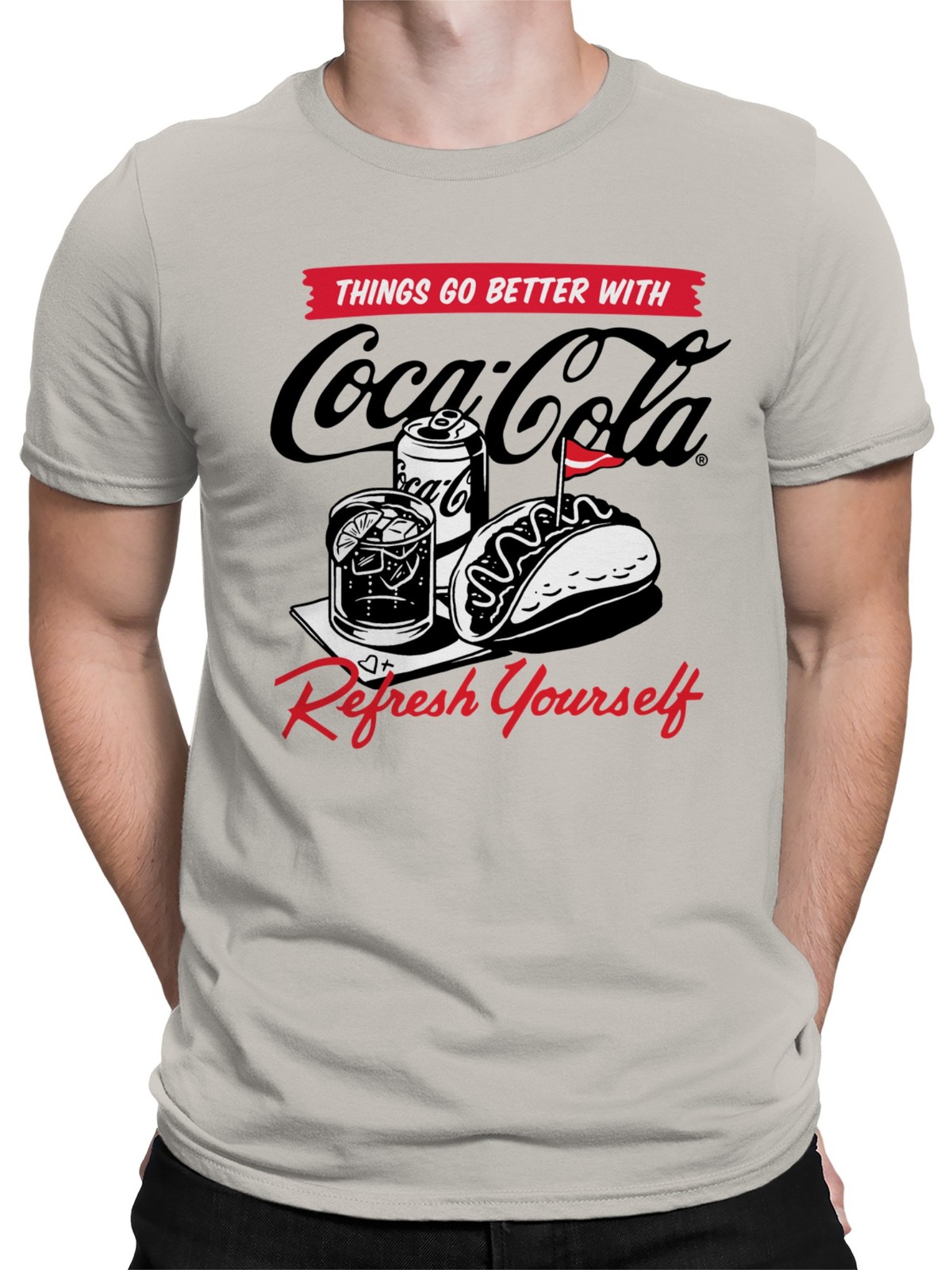 Officially Licensed Coca Cola Refresh Yourself Men’s T-shirt