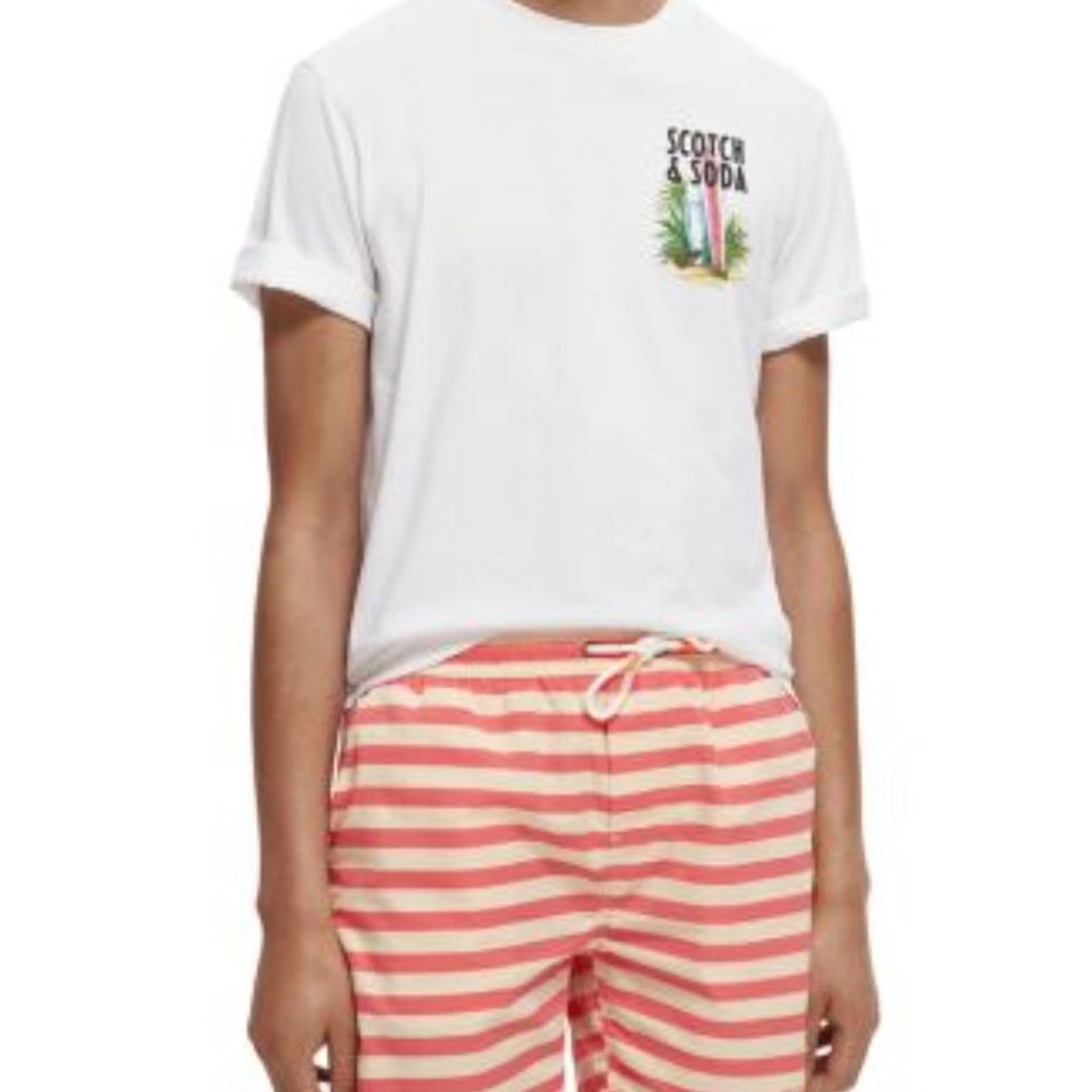 Scotch & Soda Organic Cotton Short Sleeve Logo Graphic Tee – NEW – Size XXL