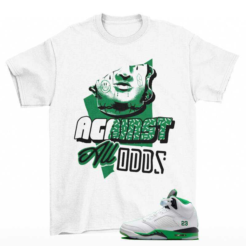 All Odds Shirt White to Match Jordan 5 Retro Lucky Green DD9336-103