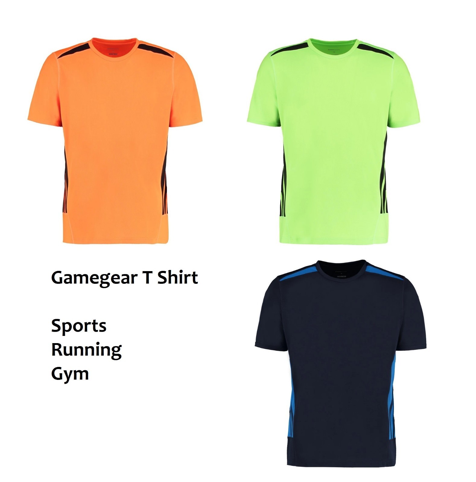 mens gym running training sports t shirt top GameGear Game Gear KK930 Cooltex