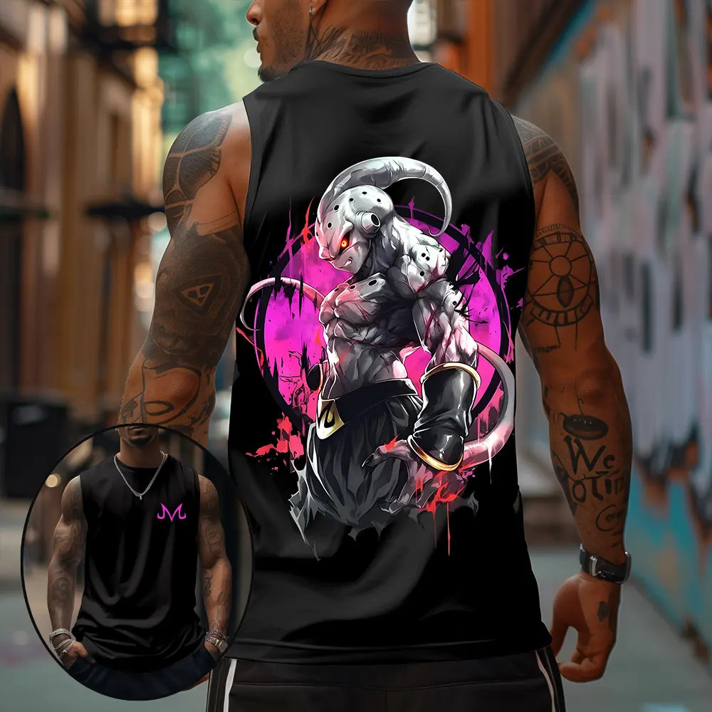 Dragon Ball Z dbz Kid Buu Majin Buu Unisex Summer Outfit Men’s Streetwear Top