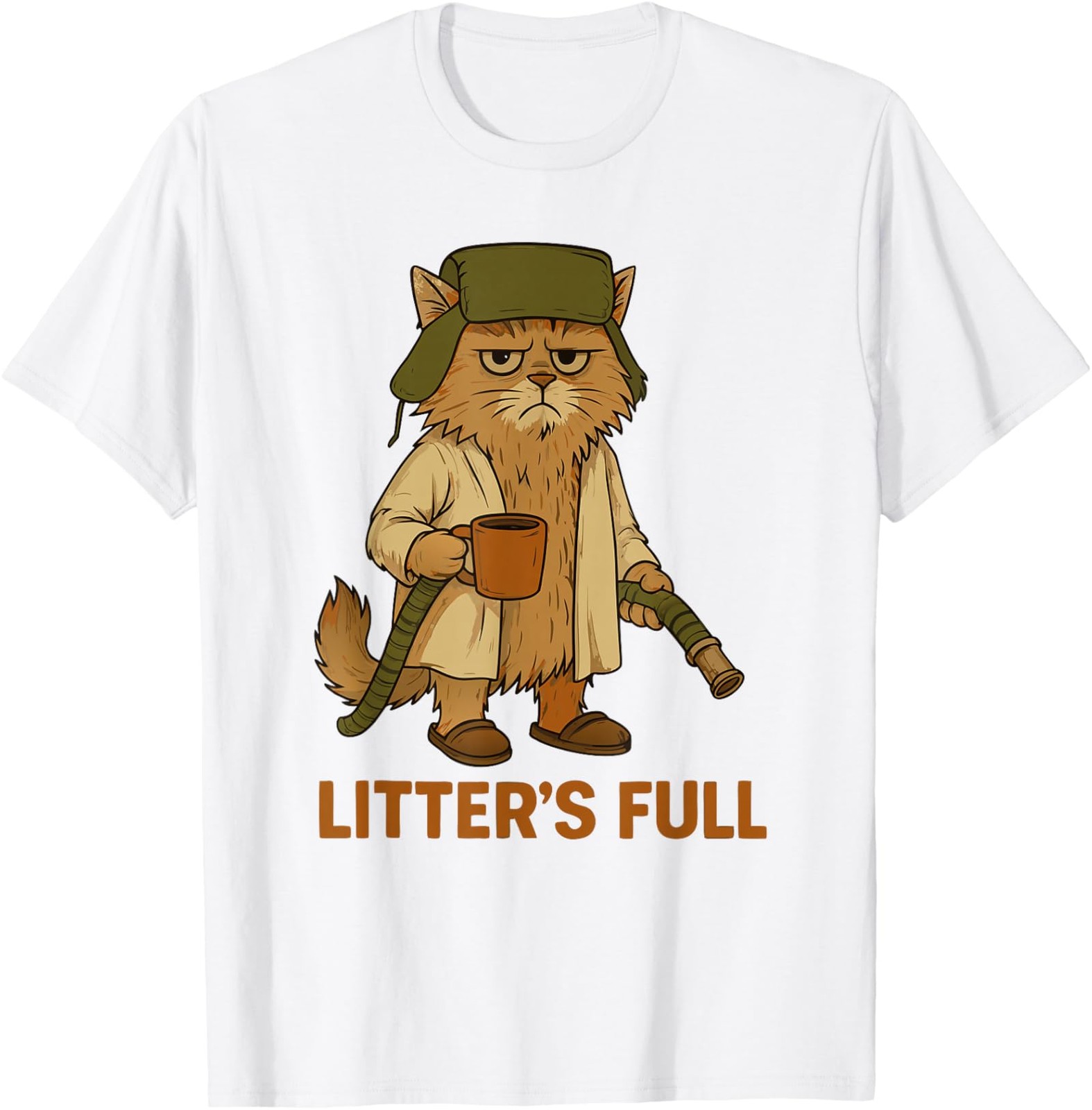 Litter’s Full Funny Cat Lovers Christmas Xmas Funny Unisex T-Shirt