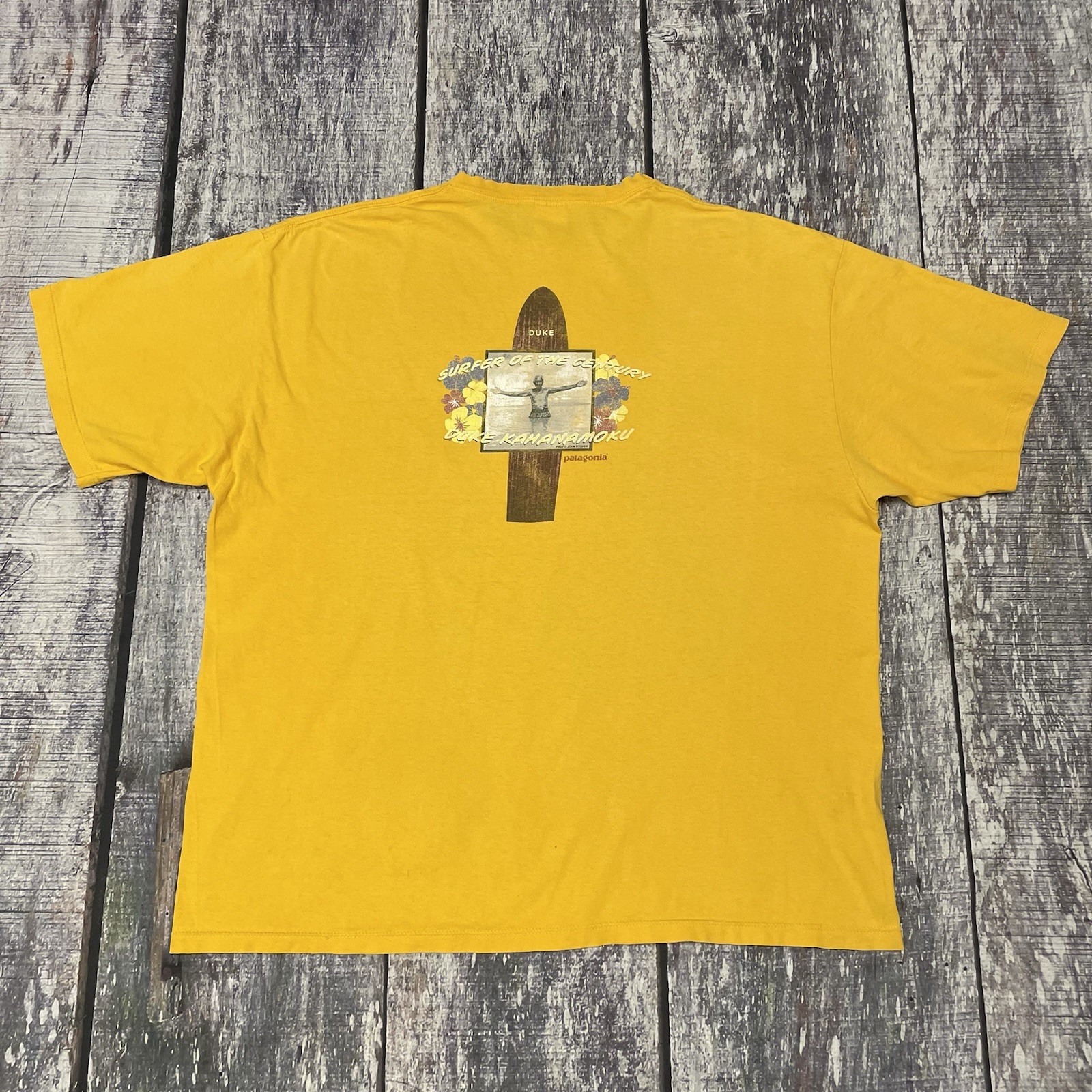 Vintage Patagonia Beneficial T ‘s Duke Kahanamoku T-Shirt Made In USA 2002 XL