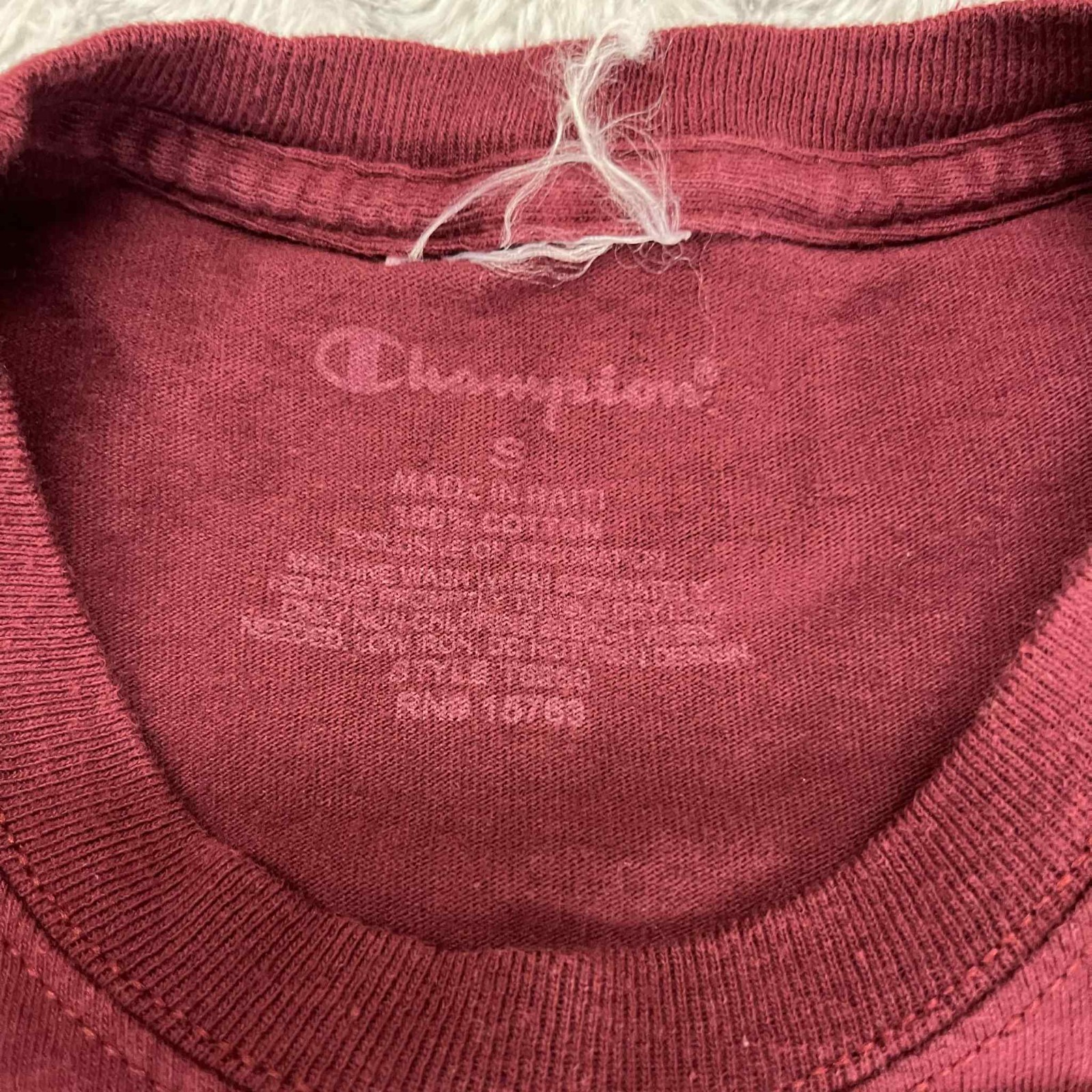 Champion Graphic T Shirt Boys Size S Maroon Phys Ed Short Sleeve Casual Tee