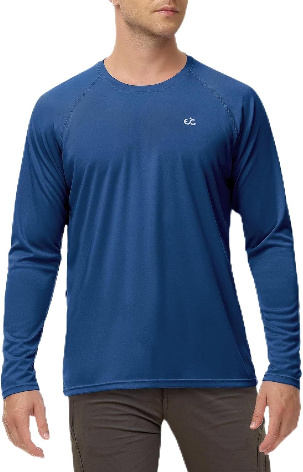 Men’s UPF 50+ Quick-Dry Rash Guard Long Sleeve Swim Fishing Shirt