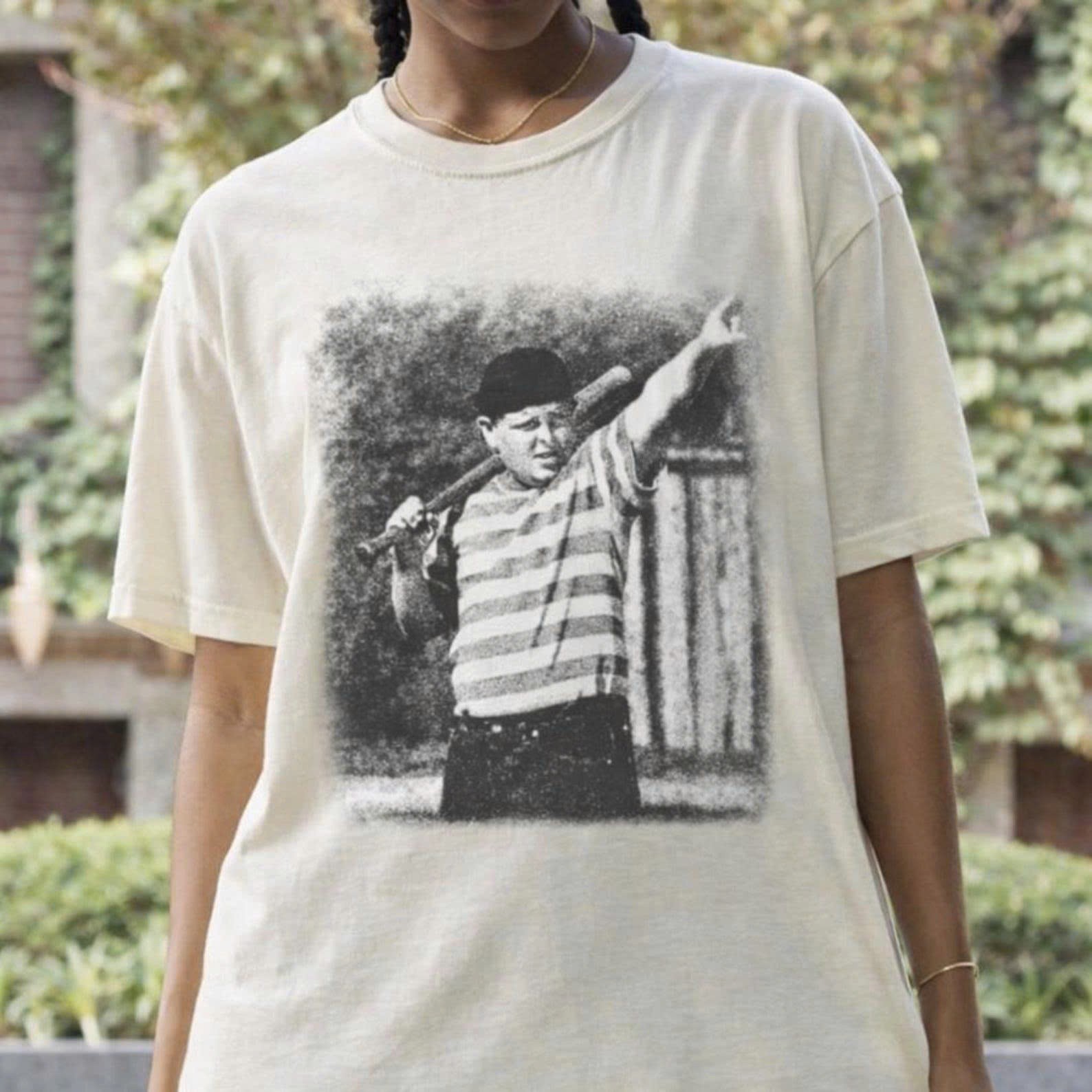 Youth and Adult Vintage The Sandlot Bas3ball T-shirt, Crew Neck T-Shirt, Pull On