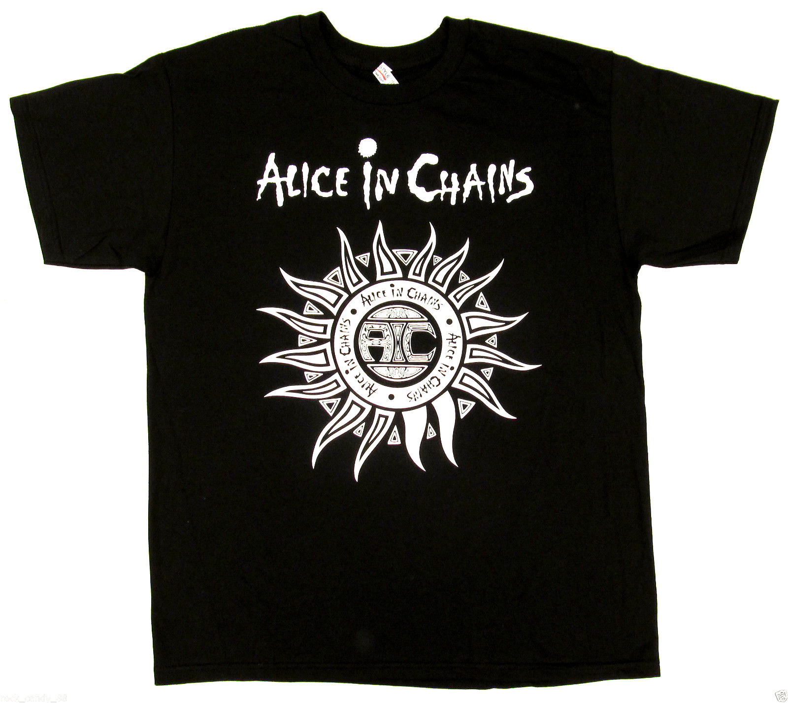 ALICE IN CHAINS Tribal Sun T-shirt Grunge Heavy Metal Tee Adult Men’s Black New