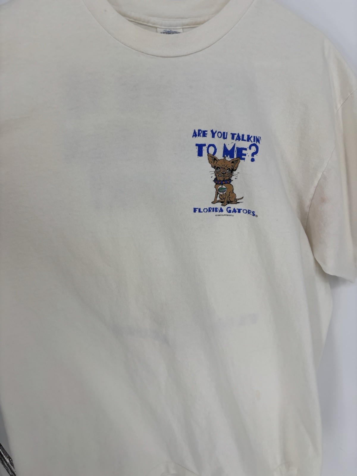 Vtg Florida Gators 1998 Single Stitch XL Ruppshirts USA Graphic Tee Dog Angry