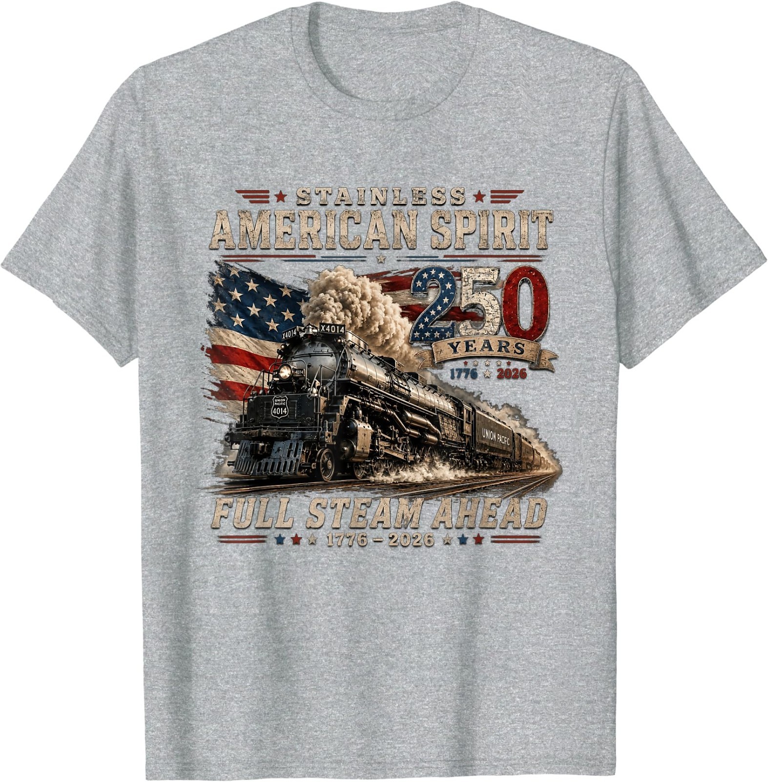 Big Boy 4014 Vintage 250 Steam Locomotive Railroad Train T-Shirt