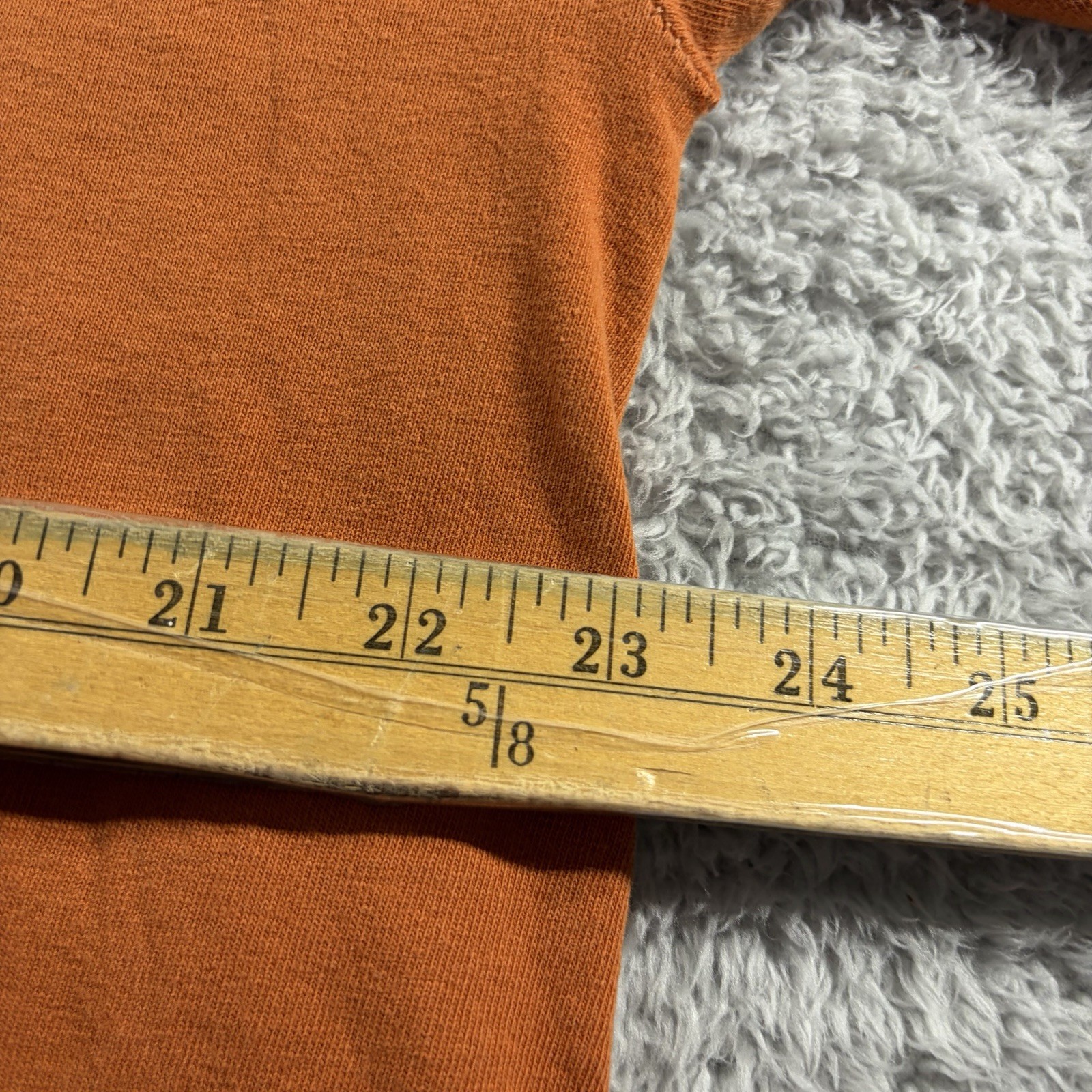 VINTAGE Old Guys Rule Shirt Mens XL Orange Double Sided John Wayne