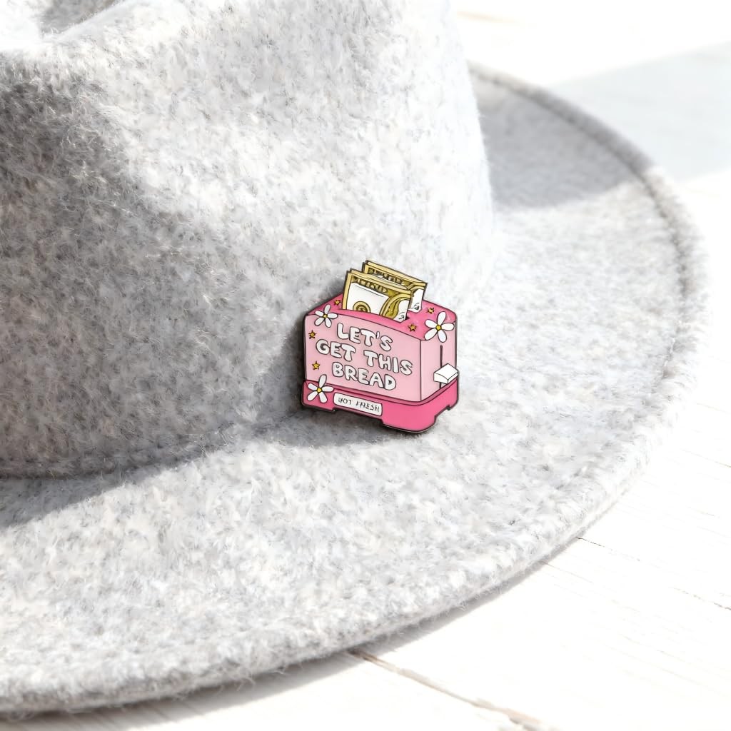 Funny Money Toaster Pin – Sarcastic Inspirational Enamel Pins Brooch for Back…