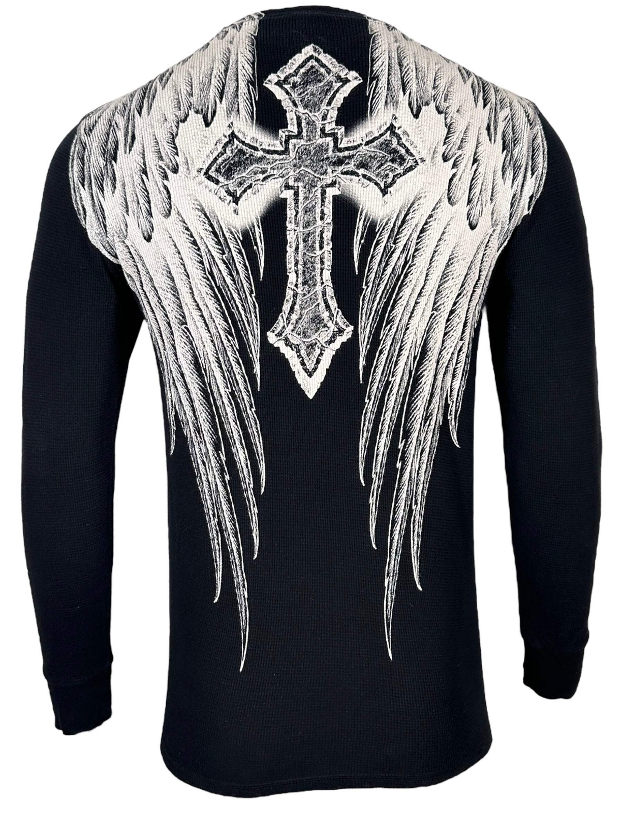 Xtreme Couture by Affliction Men’s Thermal Shirt Dagger Skull